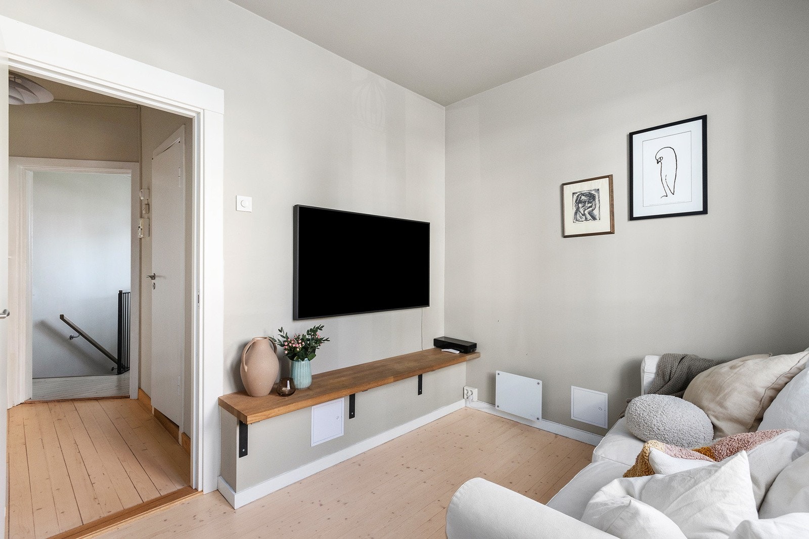Alternativt kan rommet innredes som en hyggelig TV-stue Galleribilde