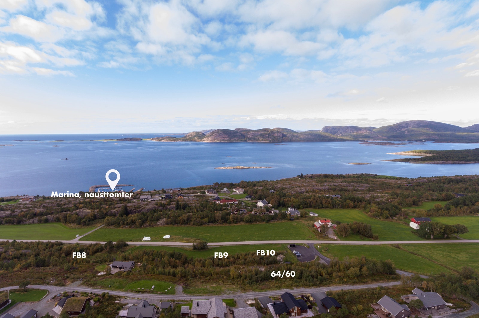 Vi presenterer fire fritidstomter på idylliske Sandstad gård, Åfjord Galleribilde