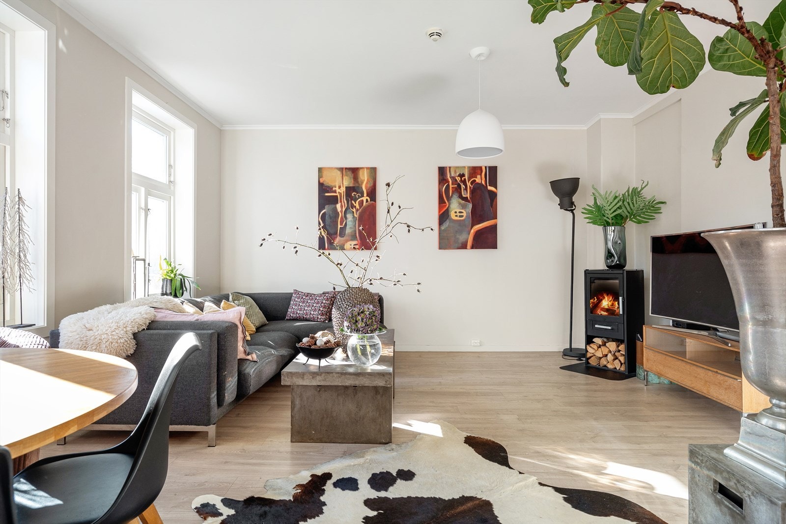 En meget sosial leilighet med god plass til ulike innredningsmuligheter Galleribilde