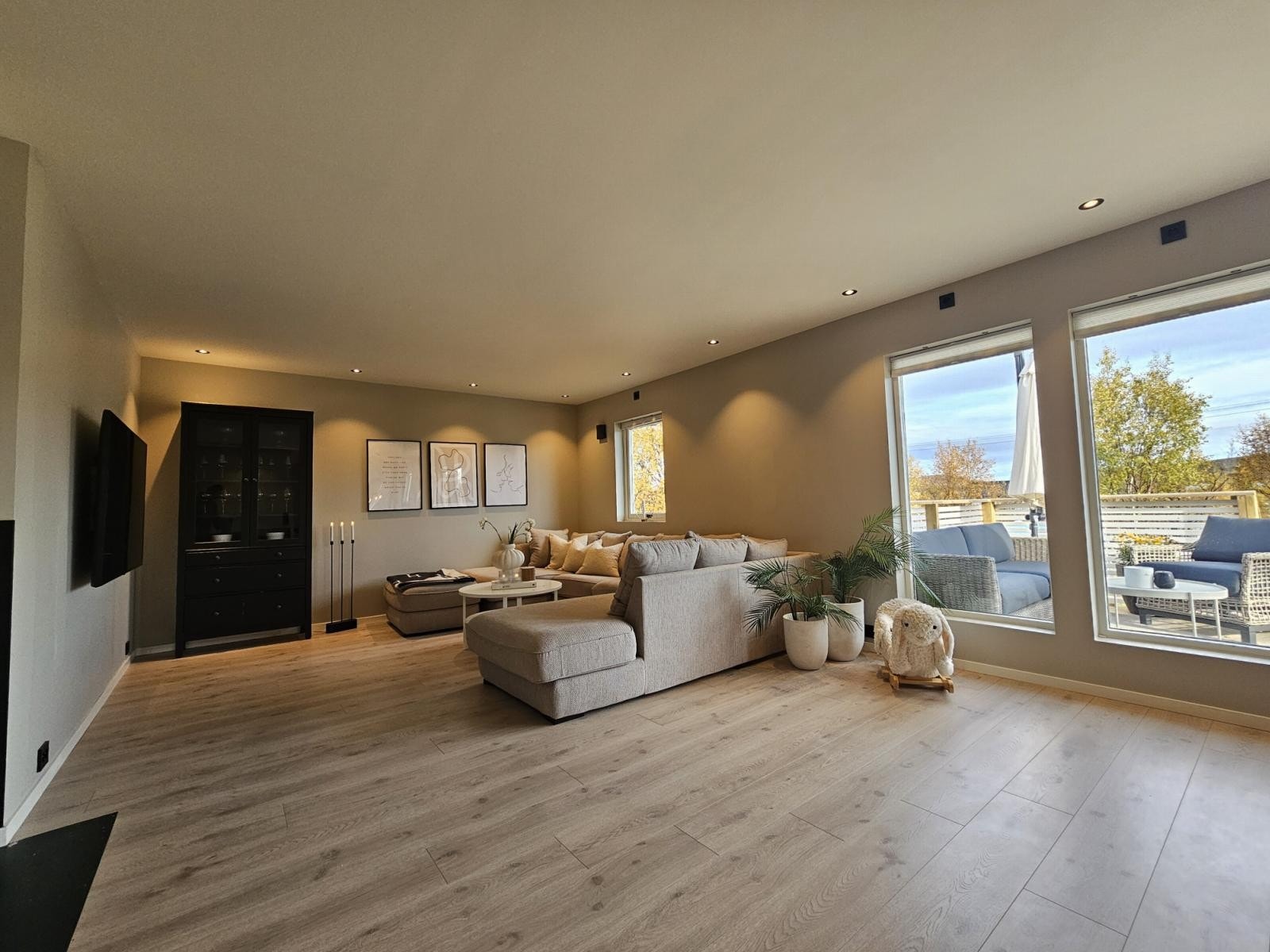 Det er lagt varme i alle gulv i huset Galleribilde