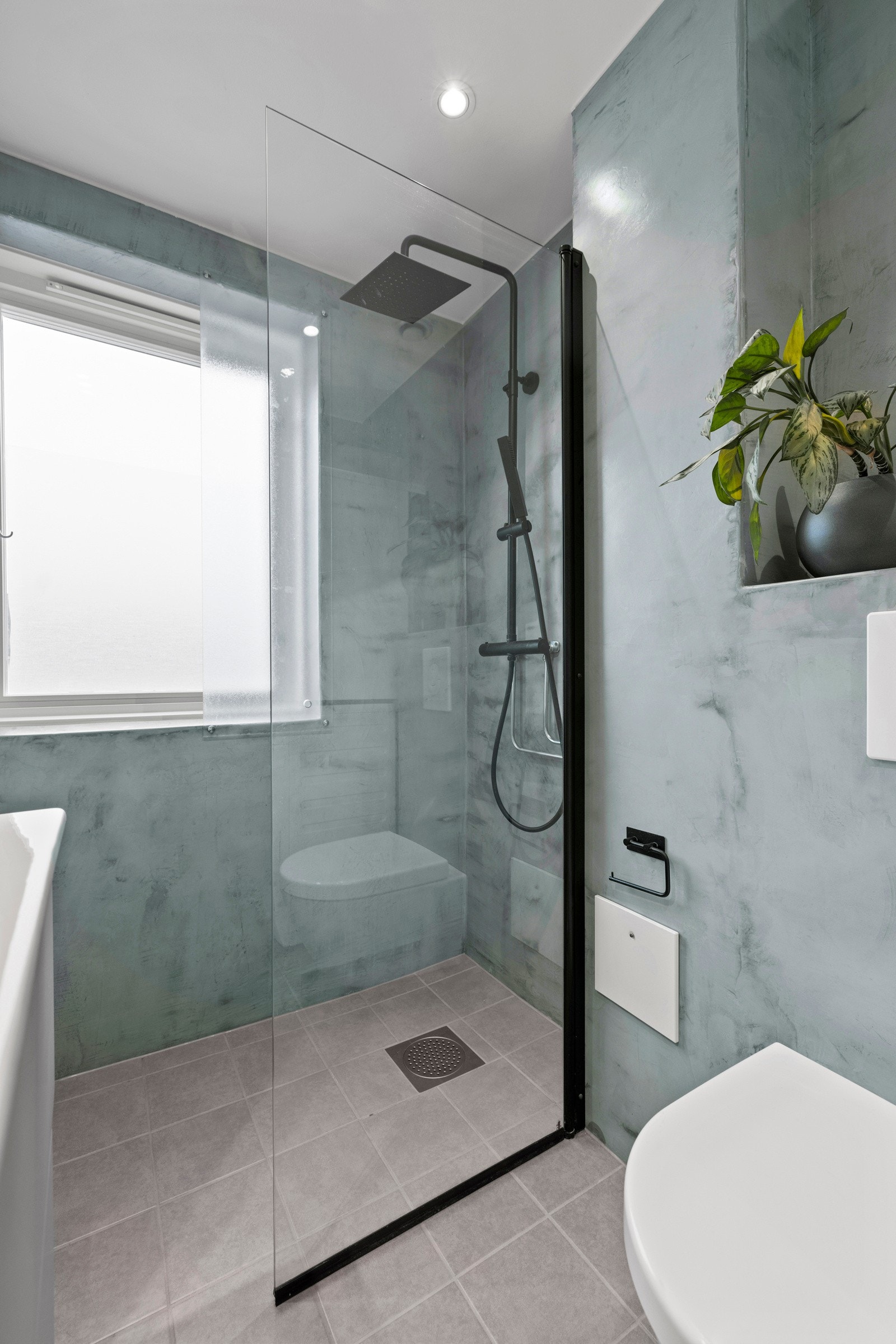 Dusjdører i herdet glass. Galleribilde