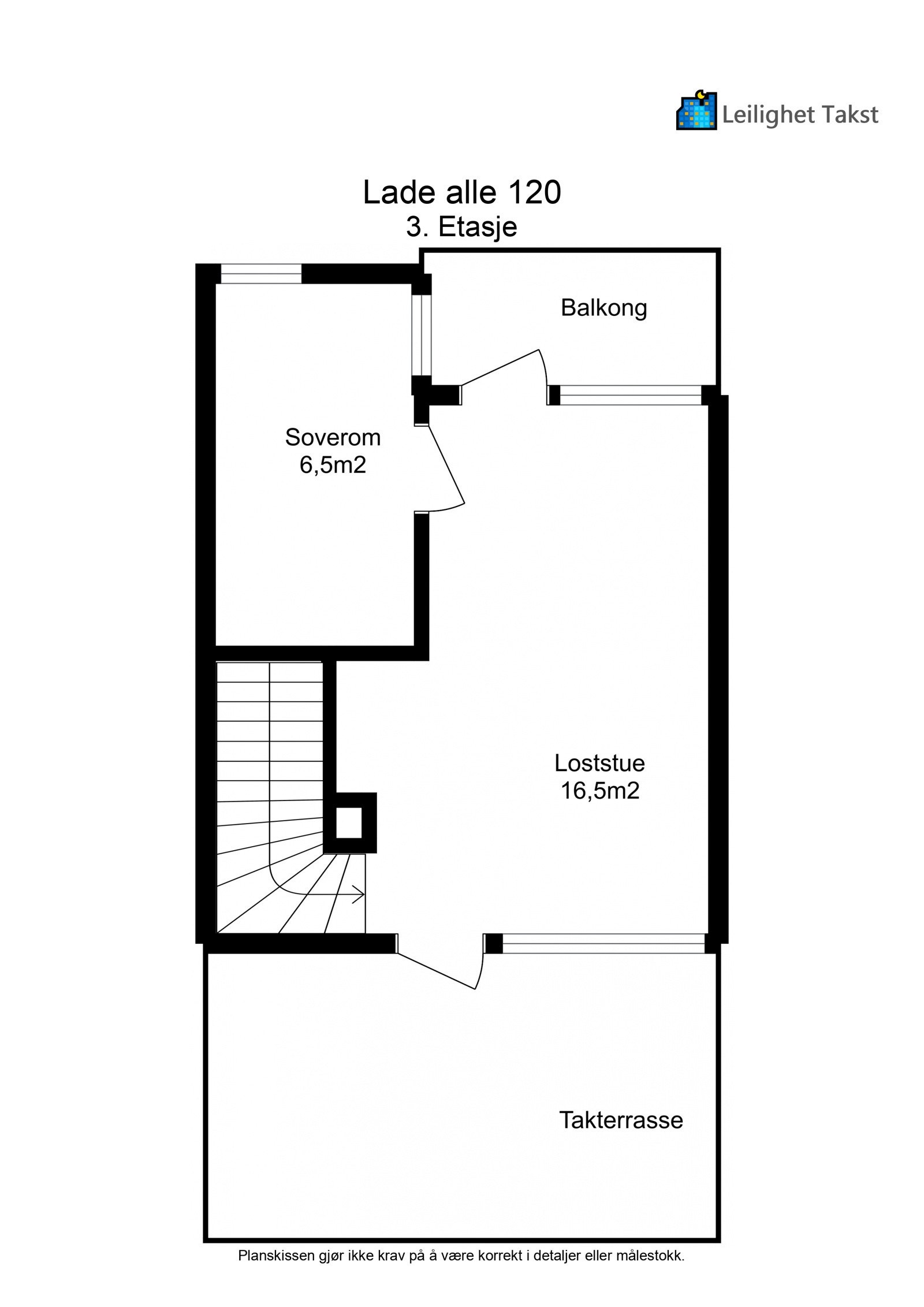 3. etasje planskisse. Galleribilde