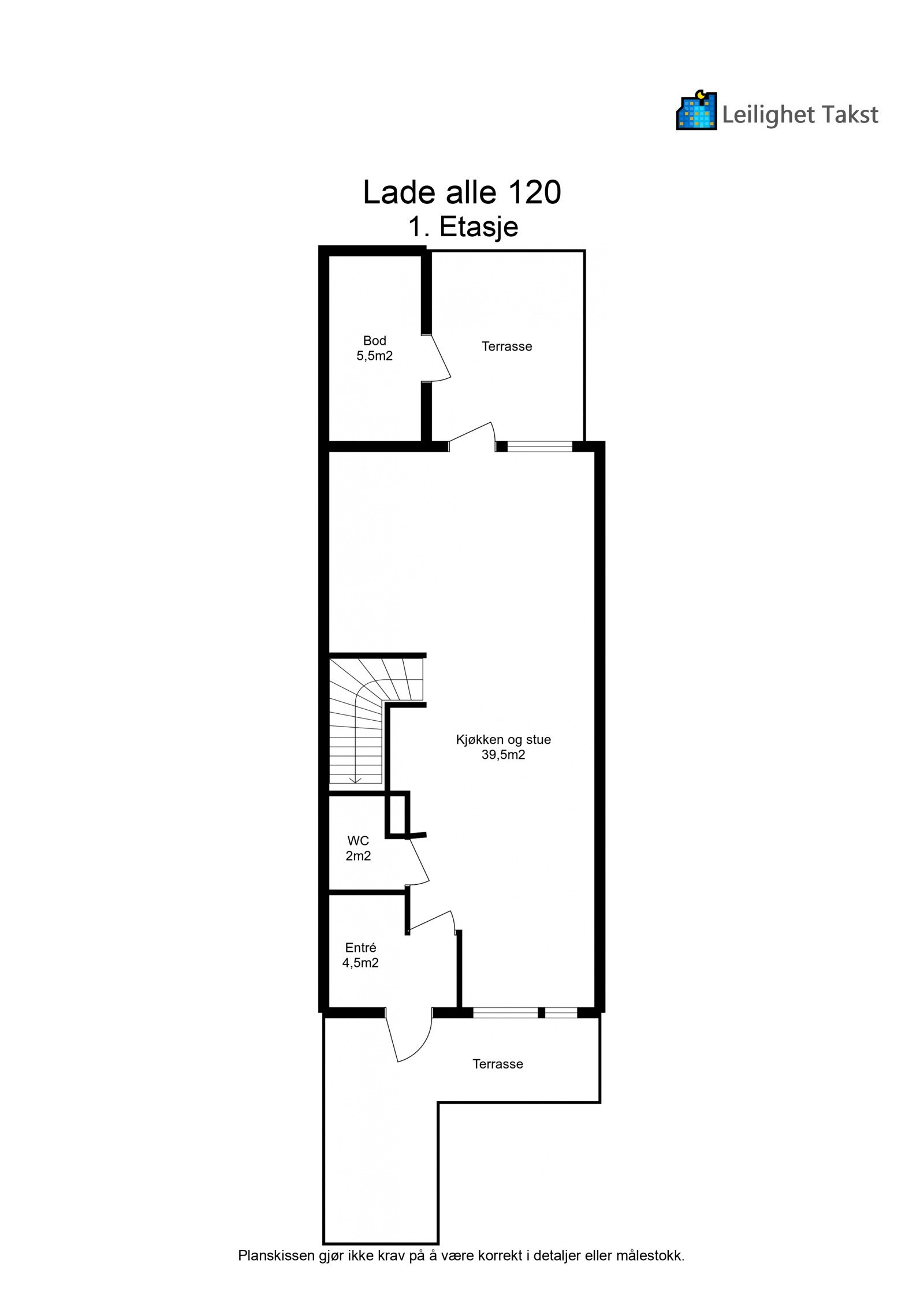 1. etasje planskisse. Galleribilde