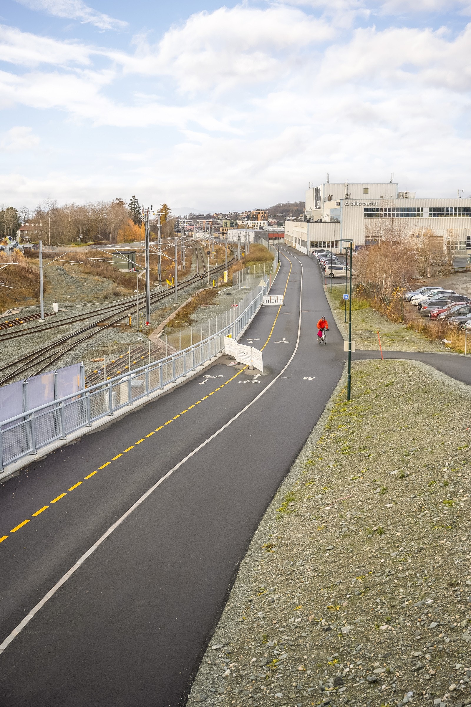 Ny og effektiv sykkeltrasse til midtbyen. Galleribilde