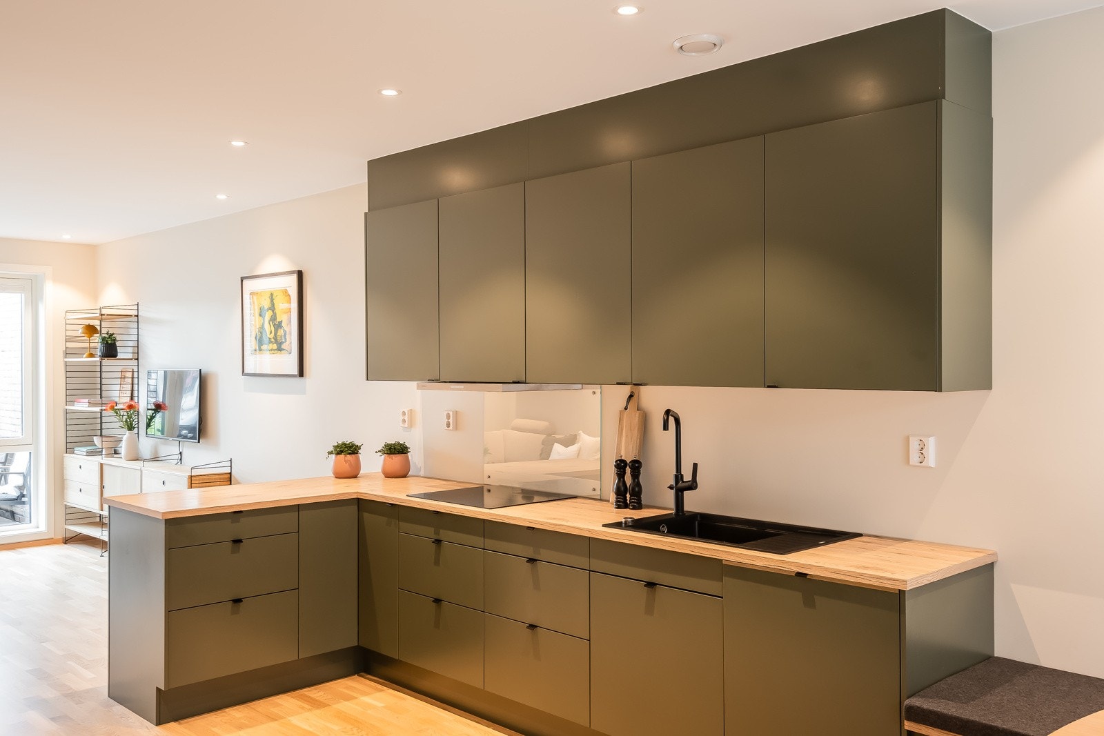 Samtlige hvitevarer er integrerte. Galleribilde