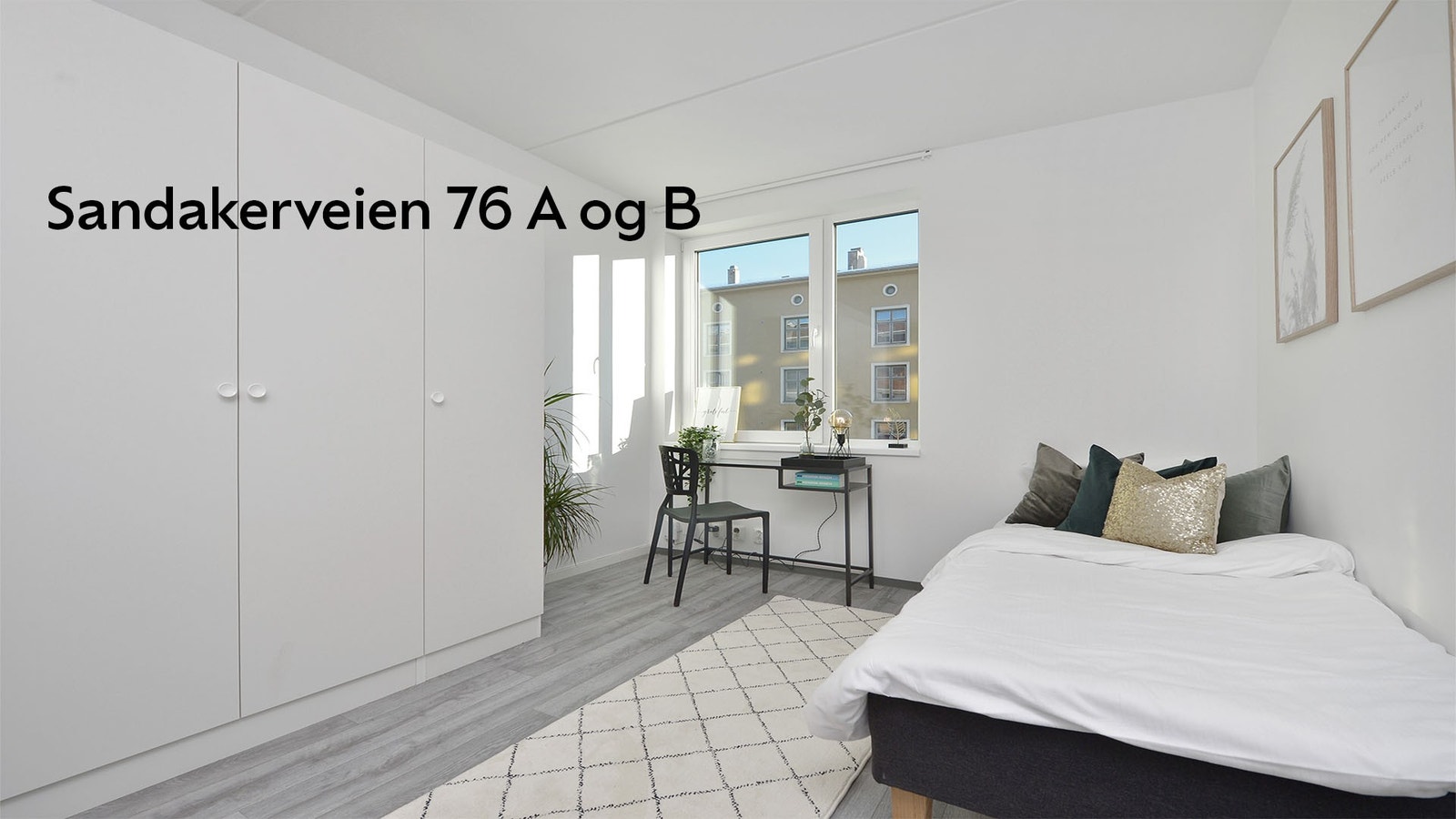 I Sandakerveien 76 A og B har vi ulike størrelser på ett roms leiligheter, her kan du bo alene eller sammen med kjæresten. Galleribilde