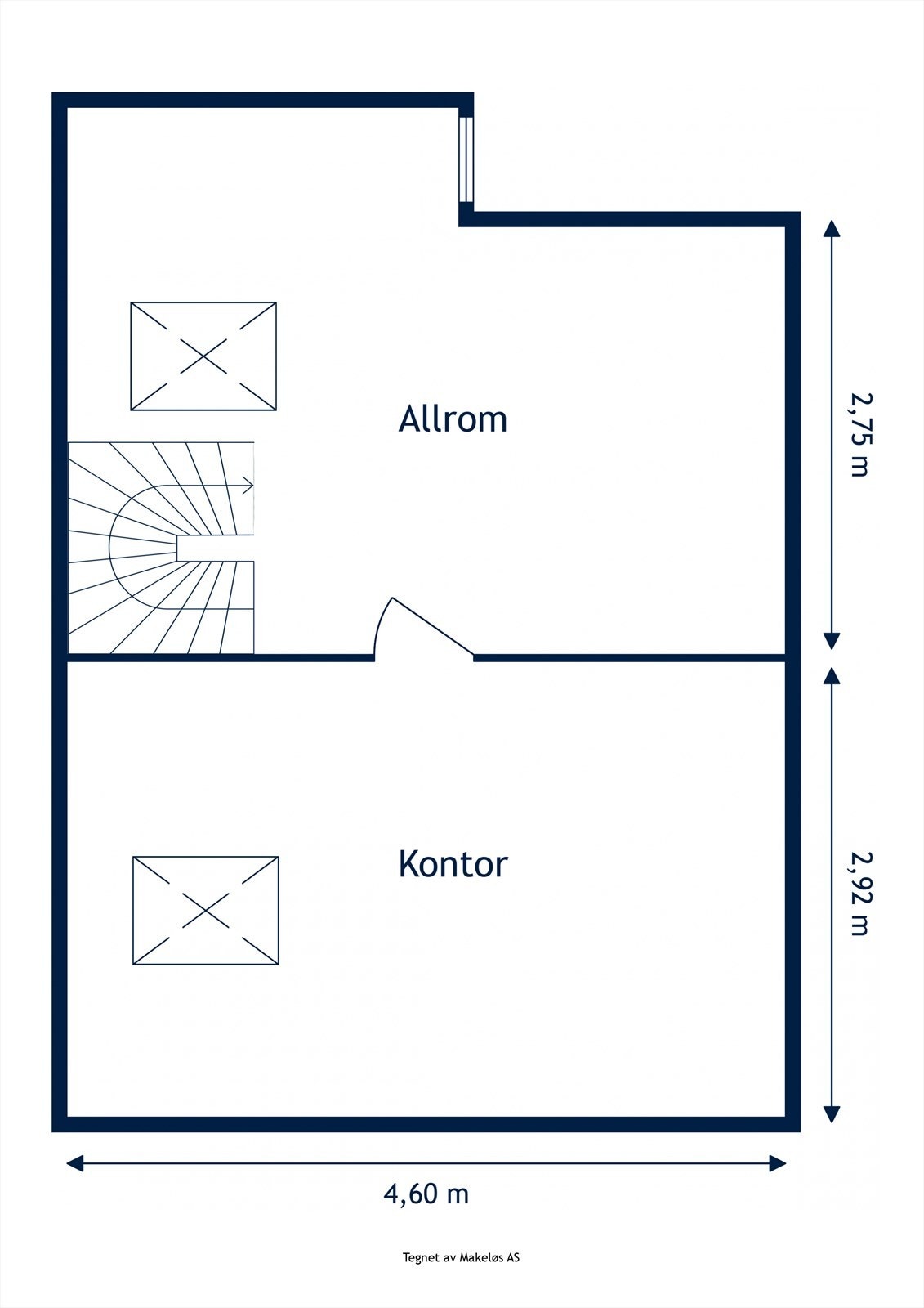 Plantegning hems. Galleribilde