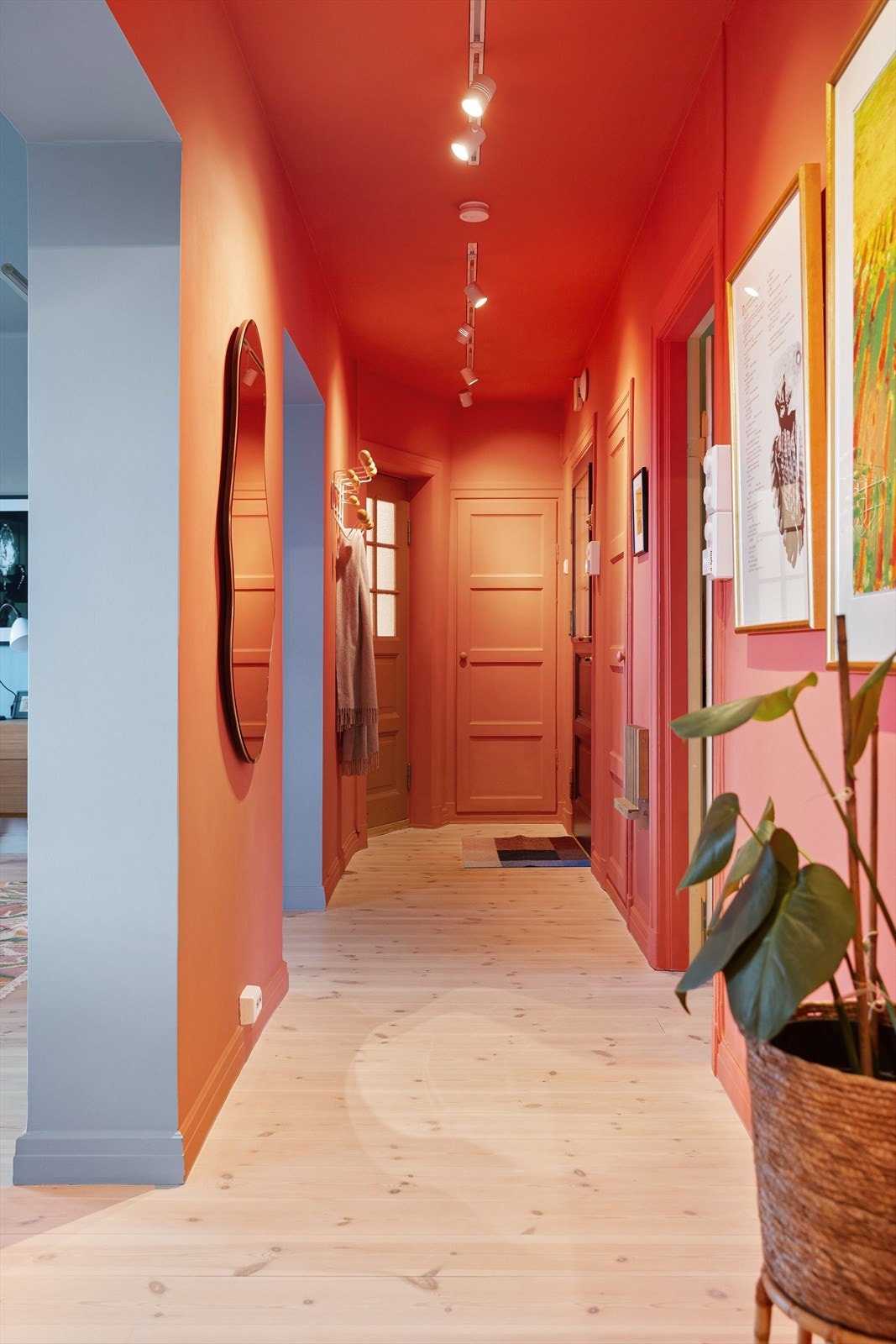 En hyggelig entré med god plass til oppbevaring av sko og yttertøy. Galleribilde