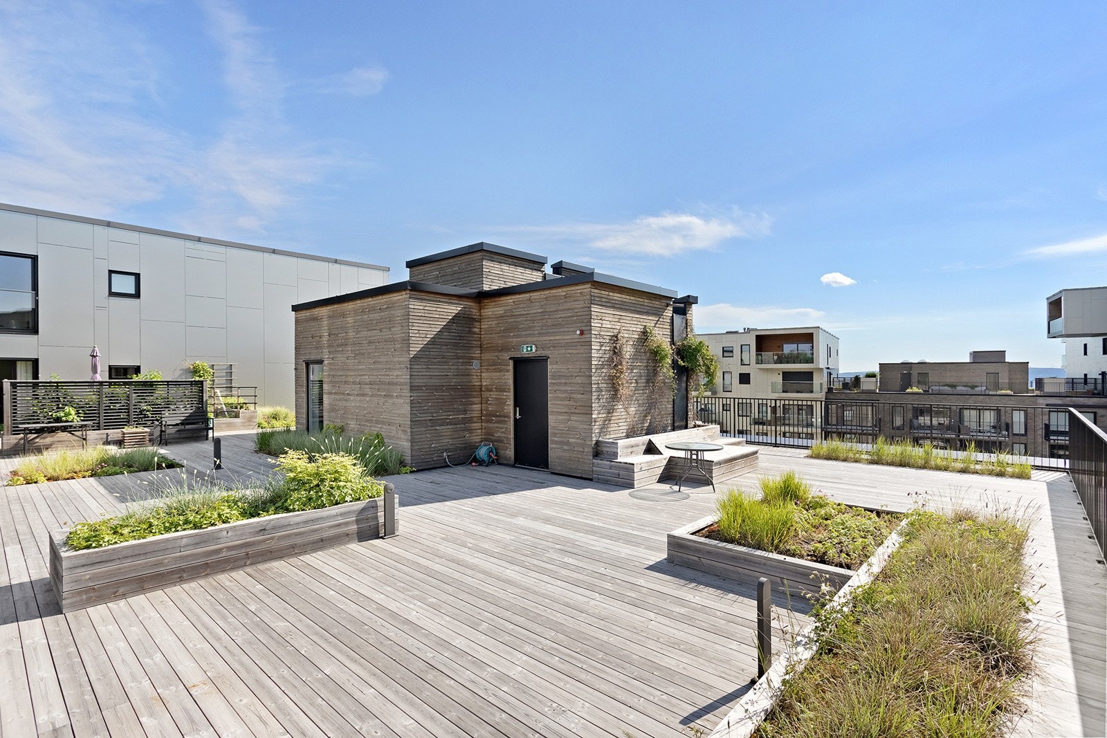 Felles takterrasse for beboere i borettslaget Galleribilde