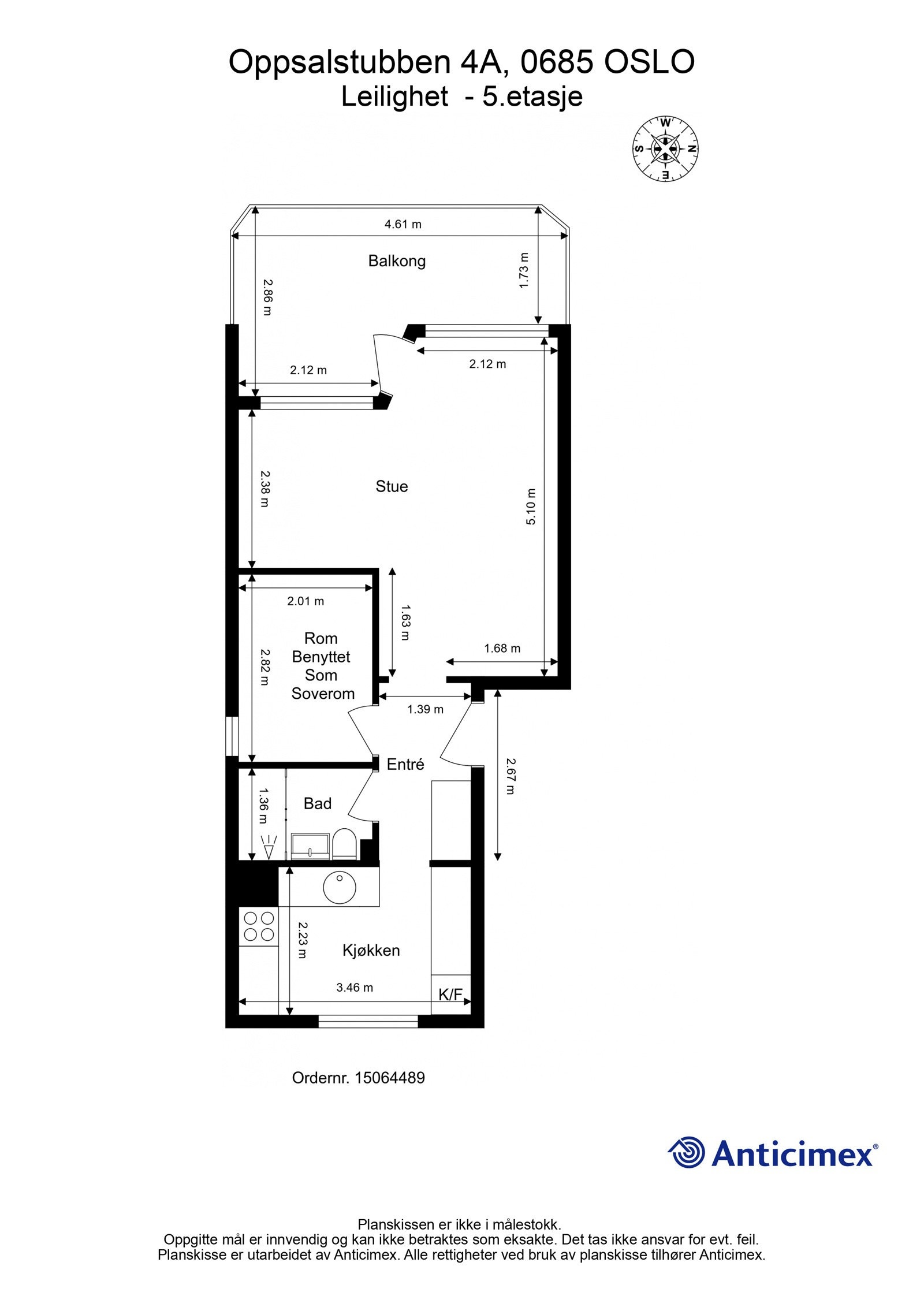 Skisse med mål Galleribilde