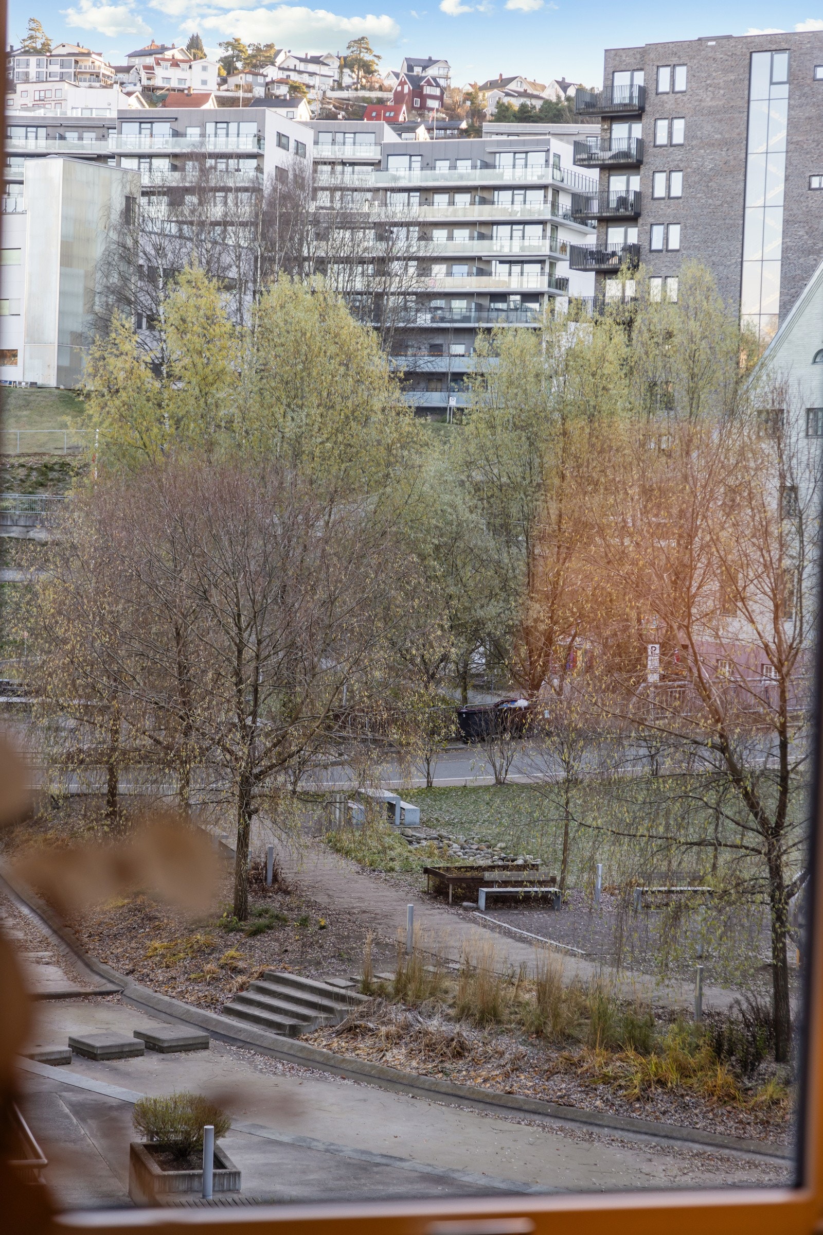 Hyggelig utsikt fra stuen Galleribilde