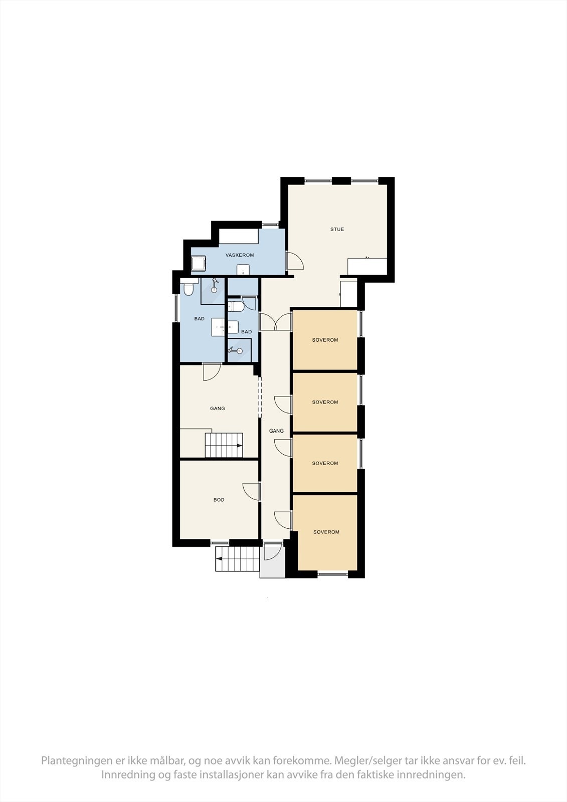 Plantegning underetasje Galleribilde