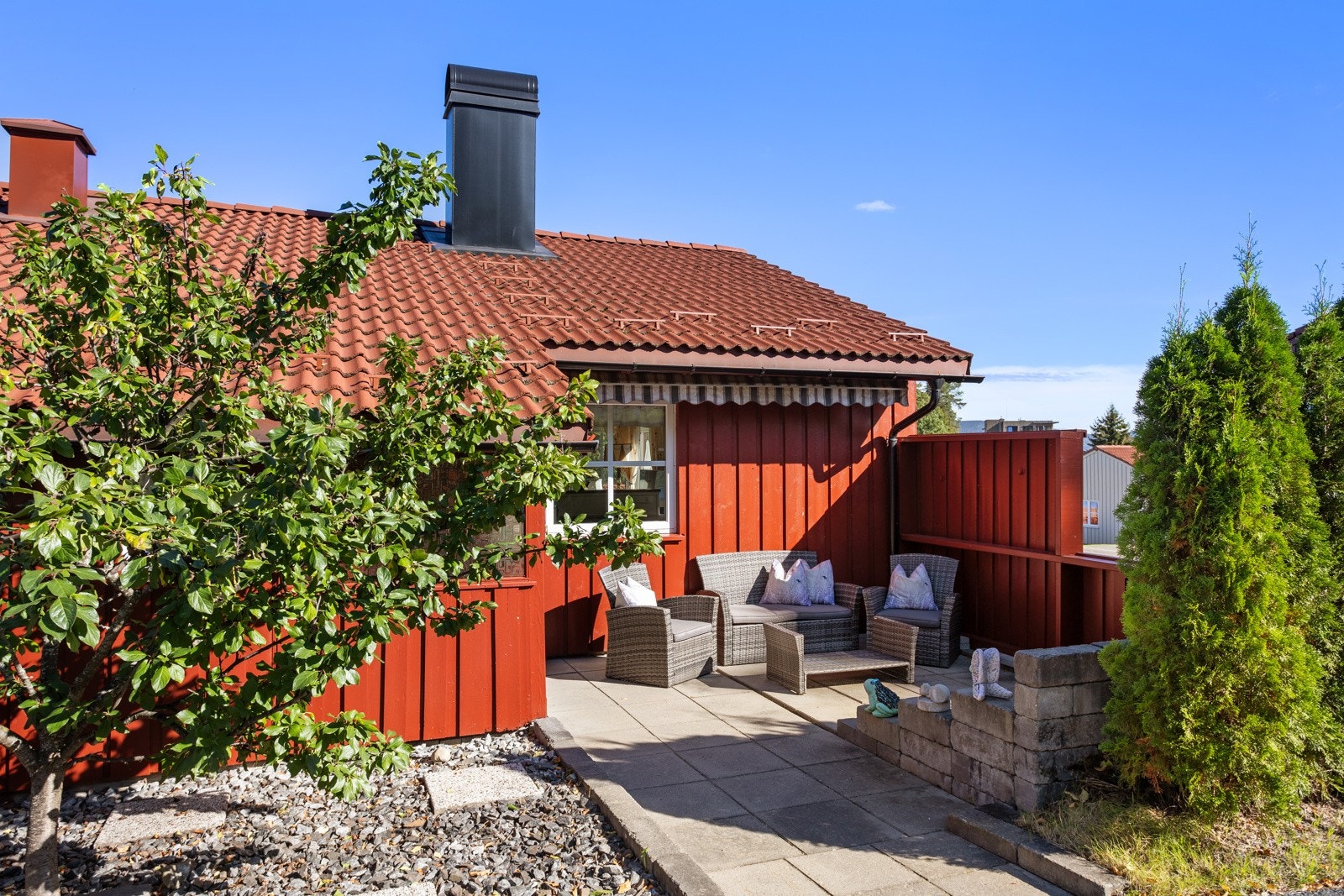 Solrik, sydvestvendt terrasse på 17 kvm. Galleribilde