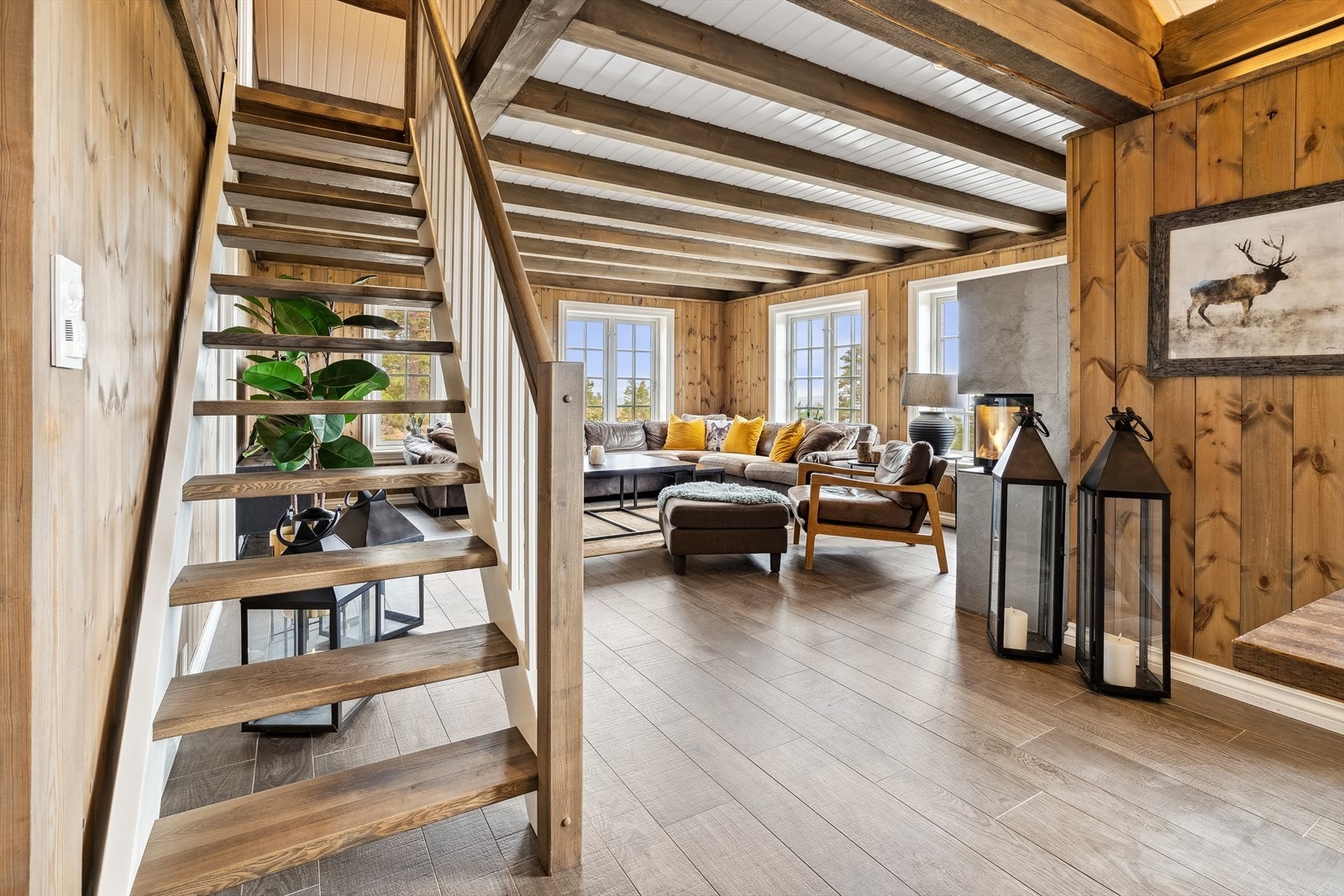 Den ene hemsen har adkomst fra stuen. Galleribilde