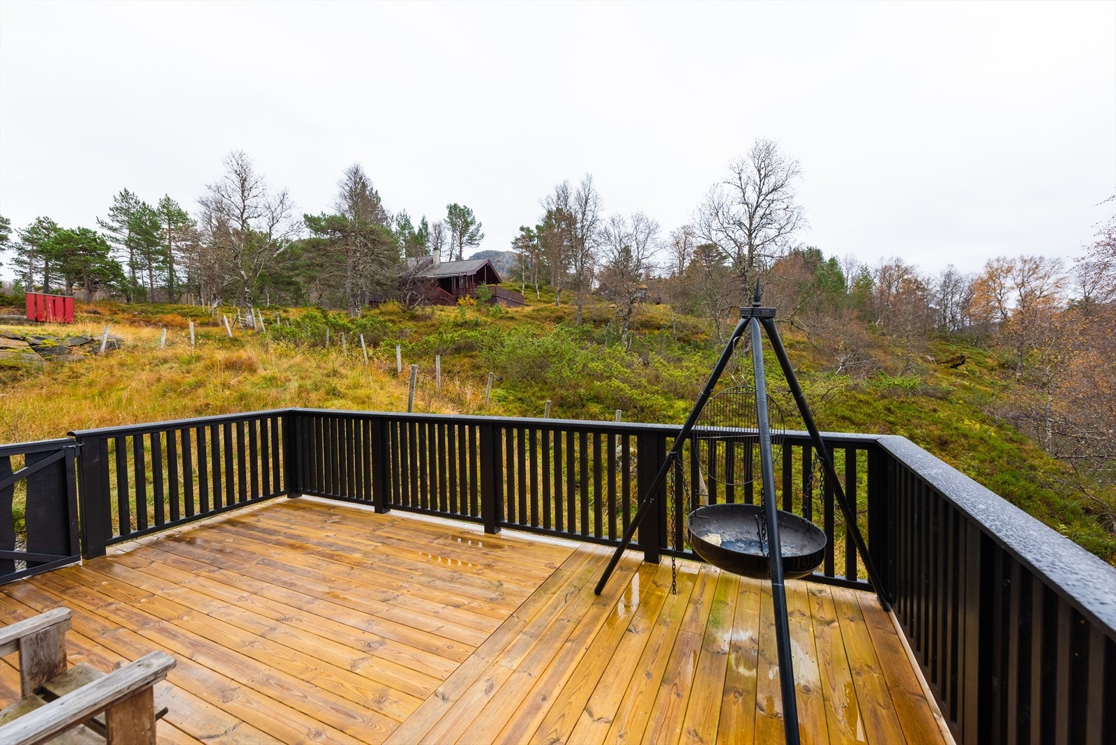 Fra stuen er det utgang til terrassen. Galleribilde