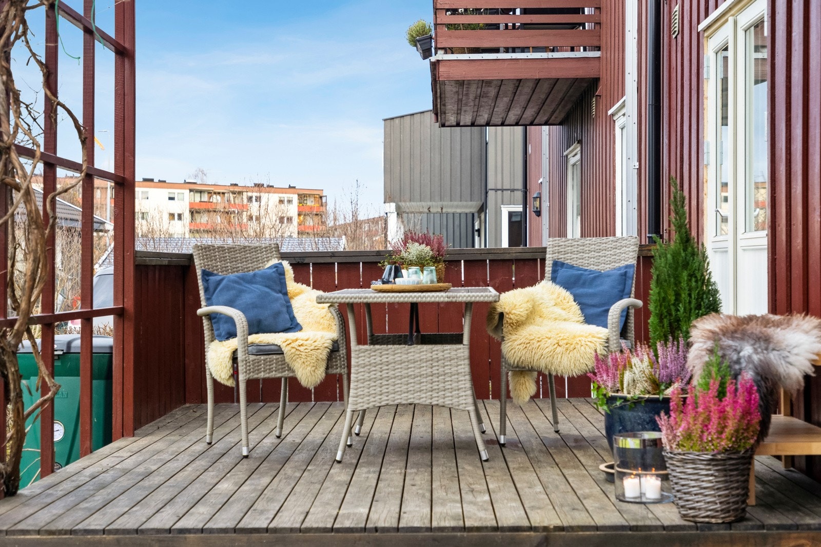 Utgang til terrasse fra soverom. Galleribilde