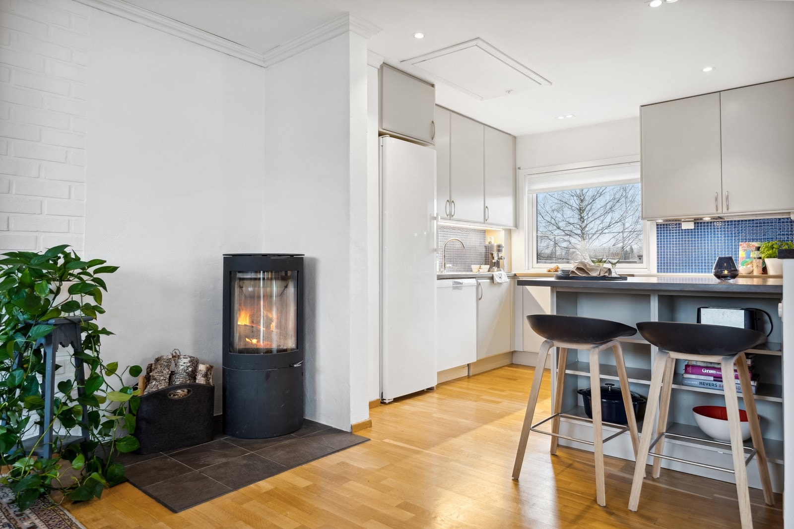 Lekker peisovn som holder boligen varm året rundt. Galleribilde