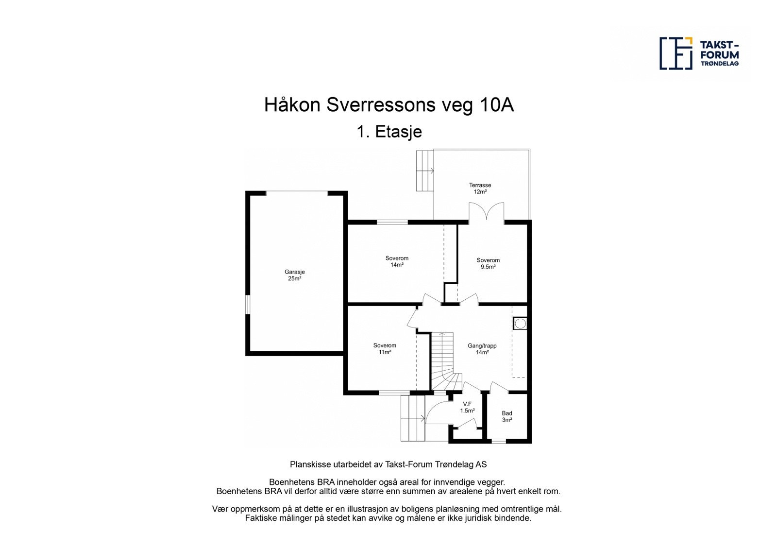 Planskisse 1. etasje. Galleribilde