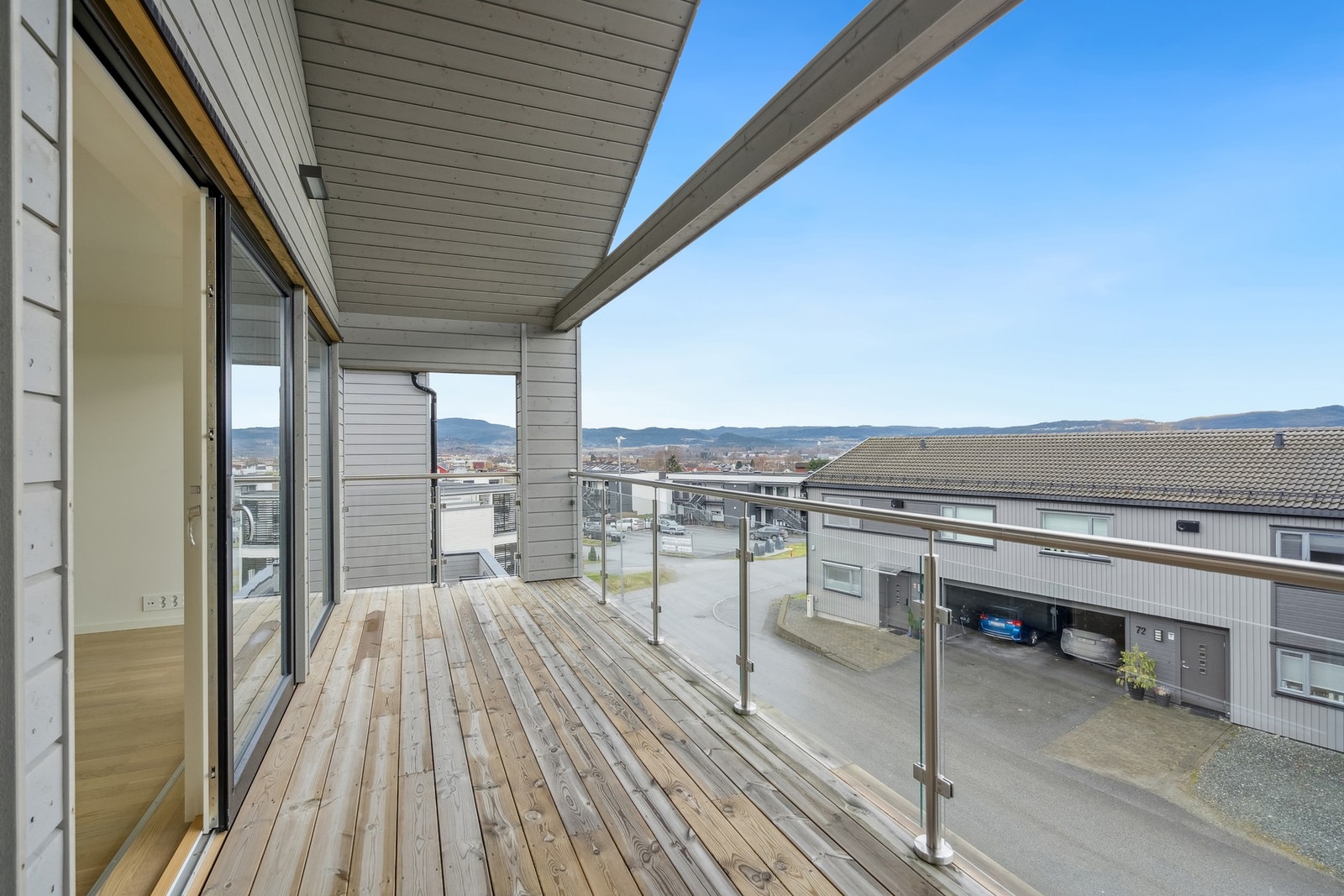 Flott utsikt fra boligens 3. etasje. Galleribilde