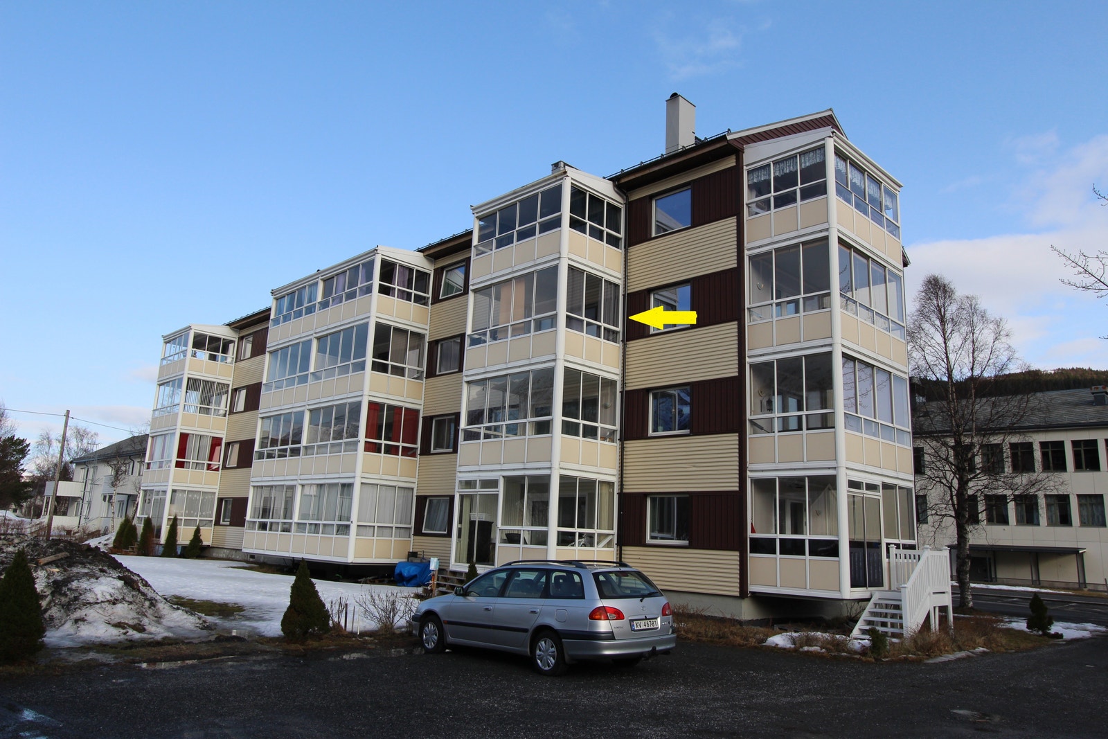 Leiligheten ligger i 3 etasje Galleribilde