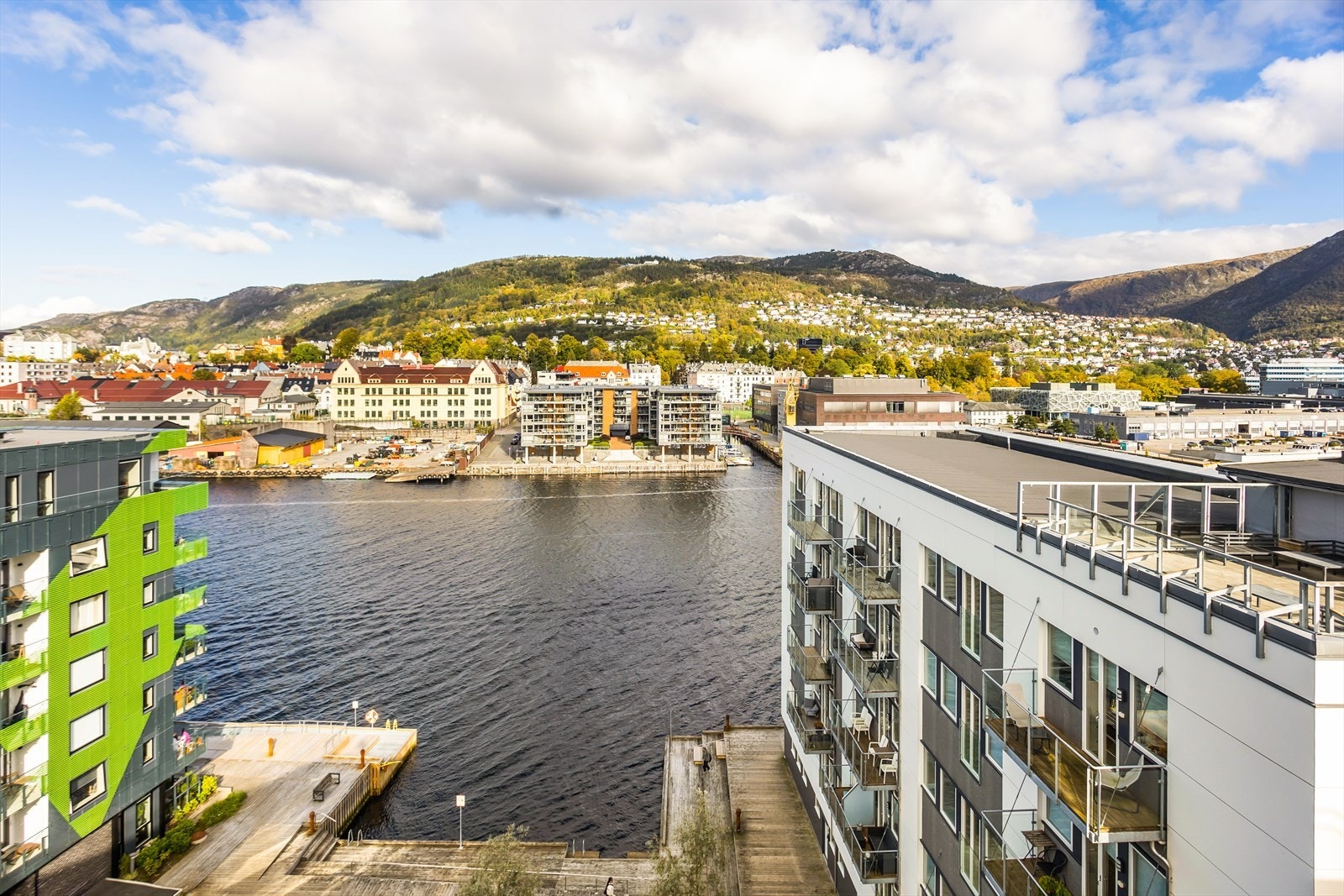 Utsikt fra takterrasse Galleribilde