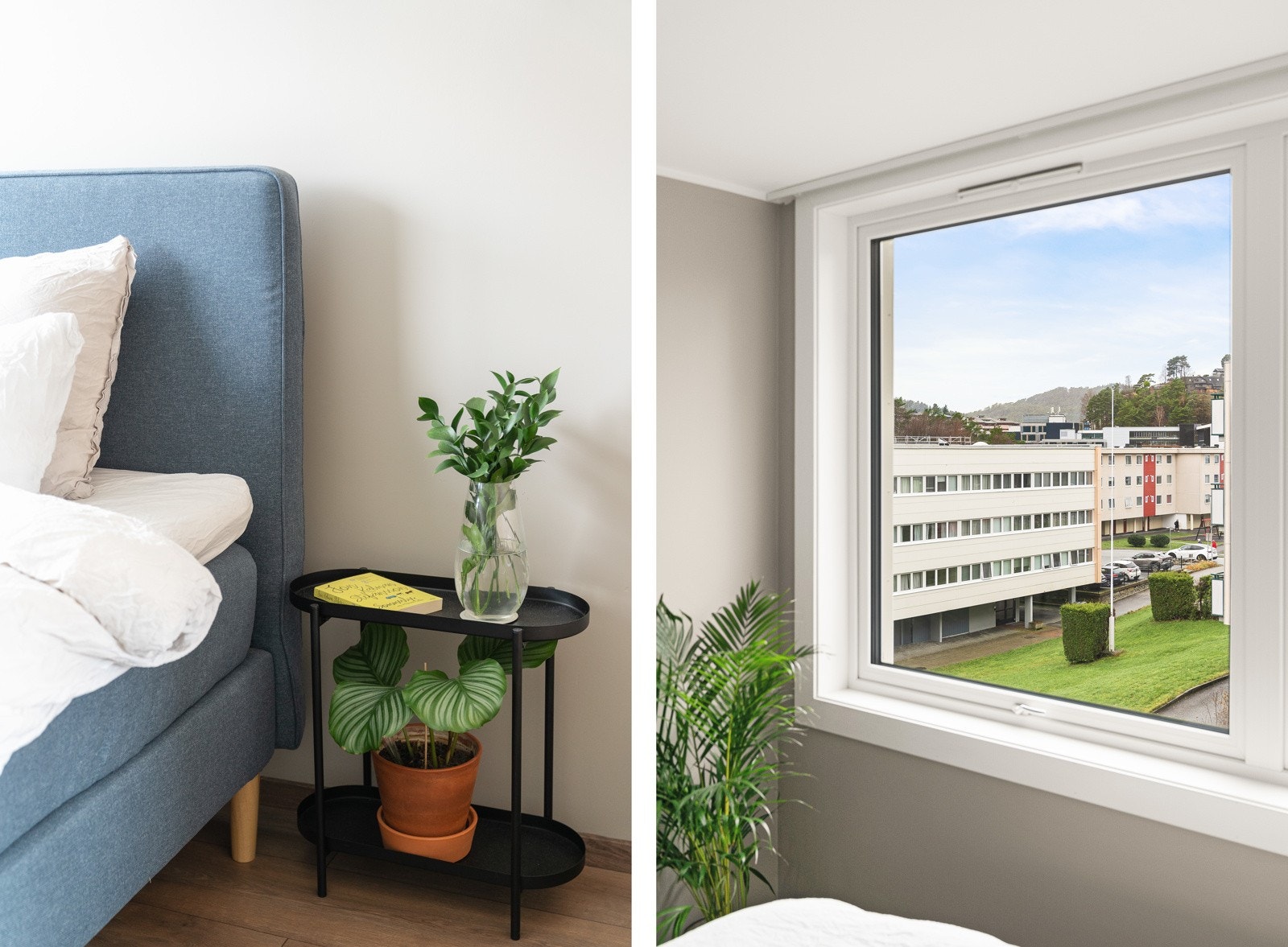 Begge rommene har store vinduer som slipper inn rikelig med naturlig lysinnslipp. Galleribilde