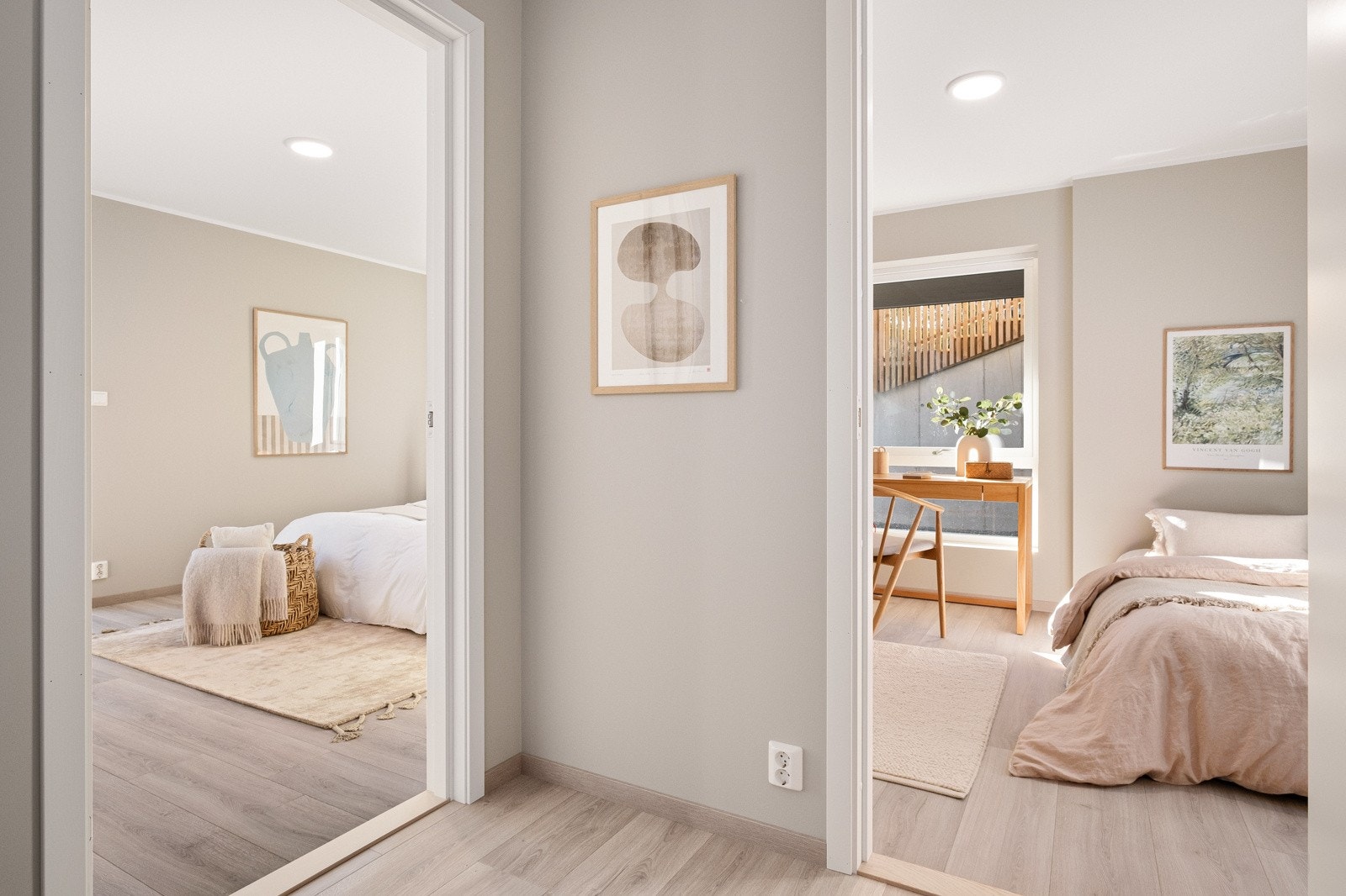 Soverommene måler 14,1 kvm., 12, 5 kvm og 7,3 kvm. Galleribilde