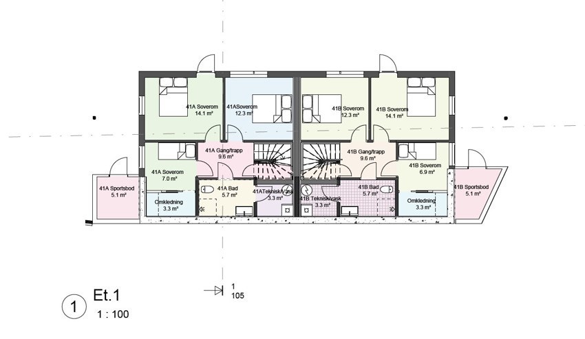 Planløsning 1.etasje Galleribilde