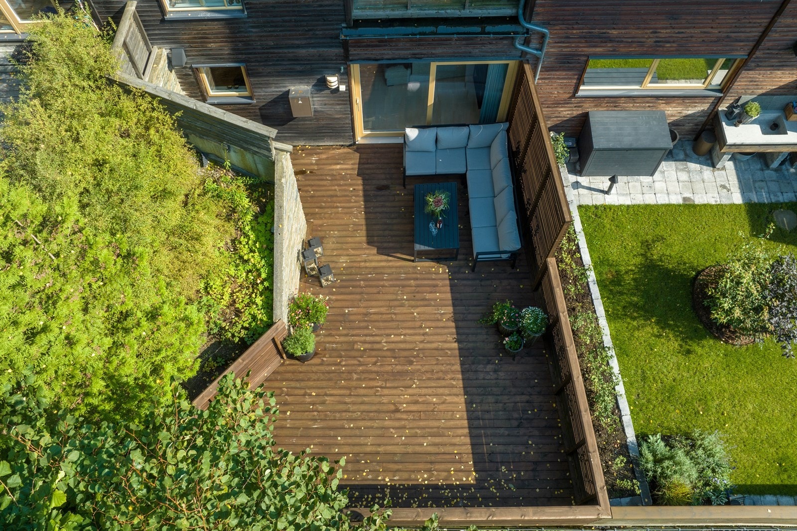 Boligen sett ovenfra og ned Galleribilde