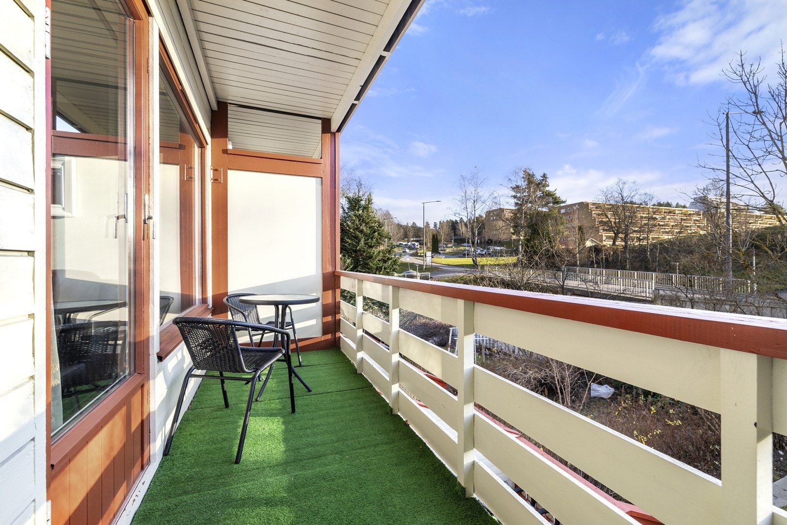 Balkongen er på ca. 5m². Galleribilde