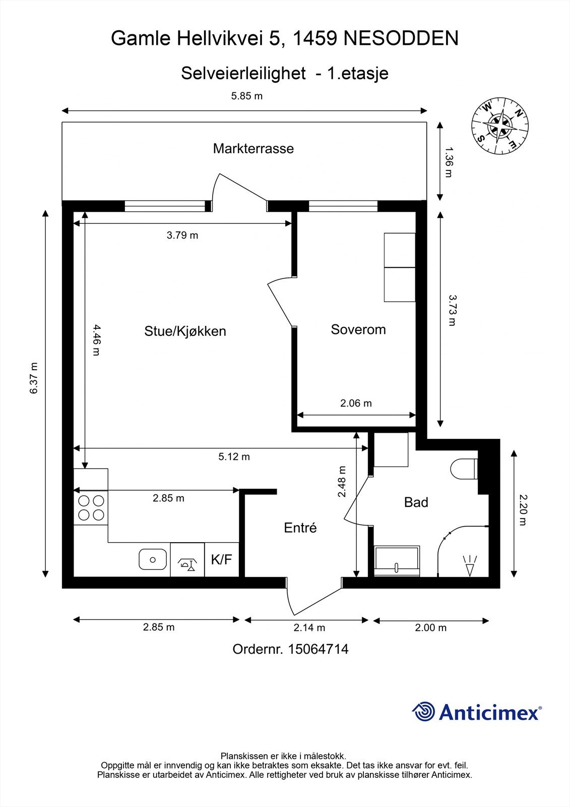 Plantegning Galleribilde