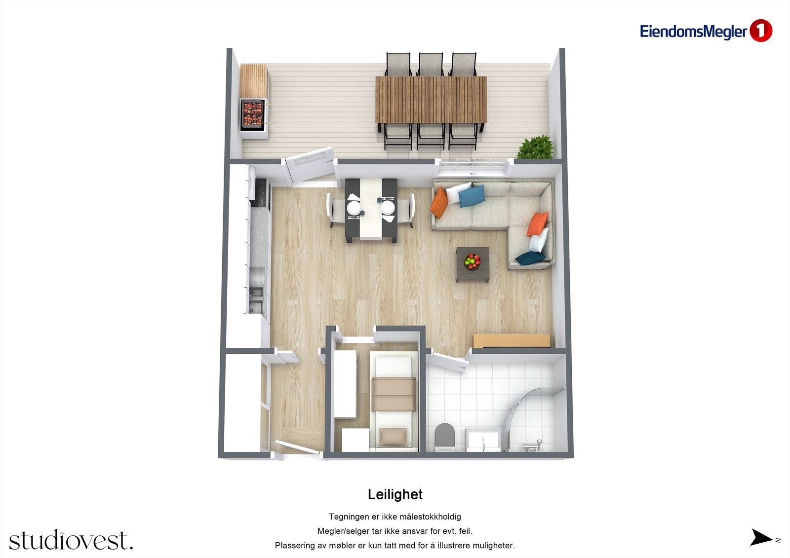 Planskisse 3D Galleribilde