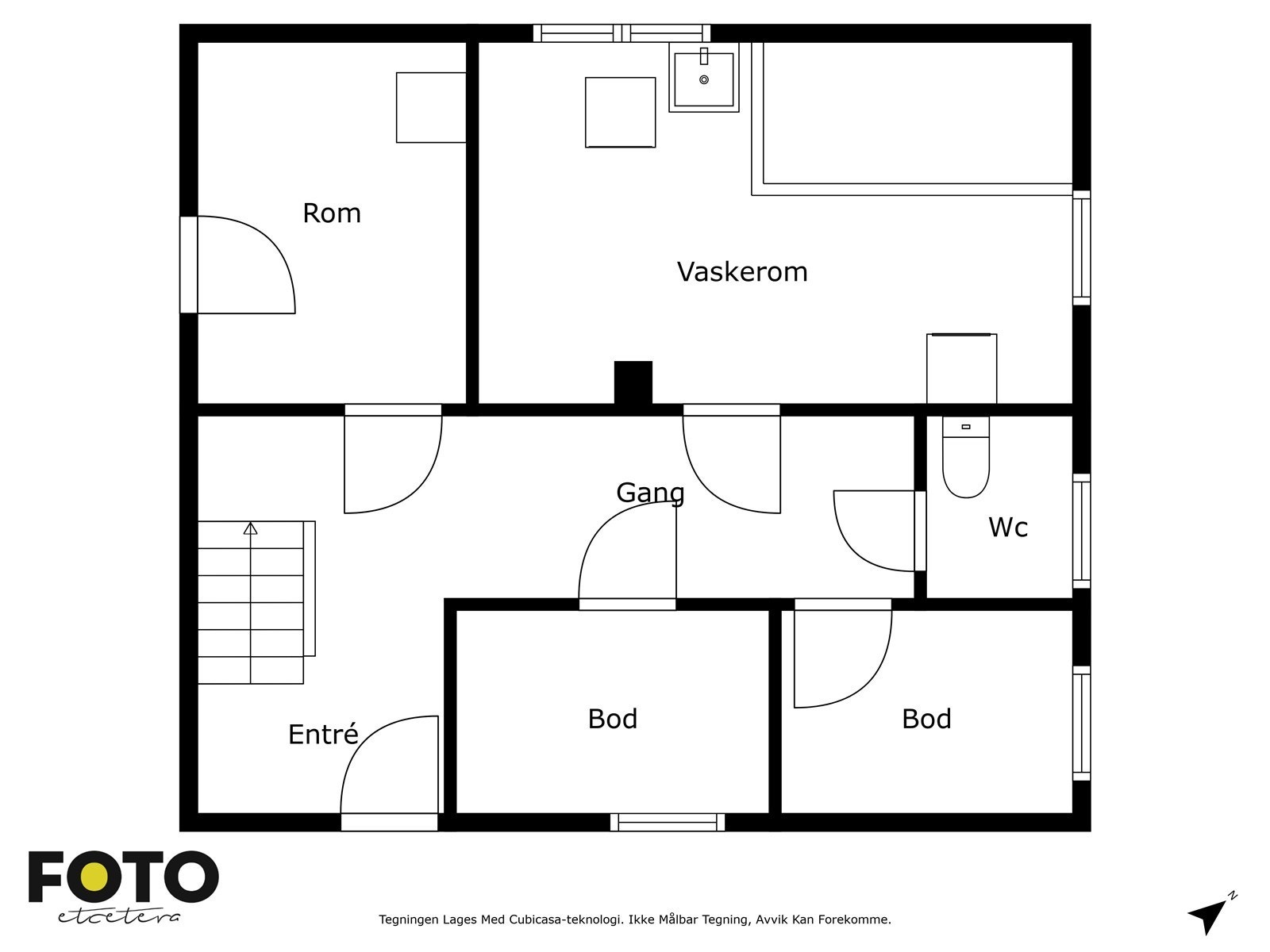Plantegning kjeller. Galleribilde