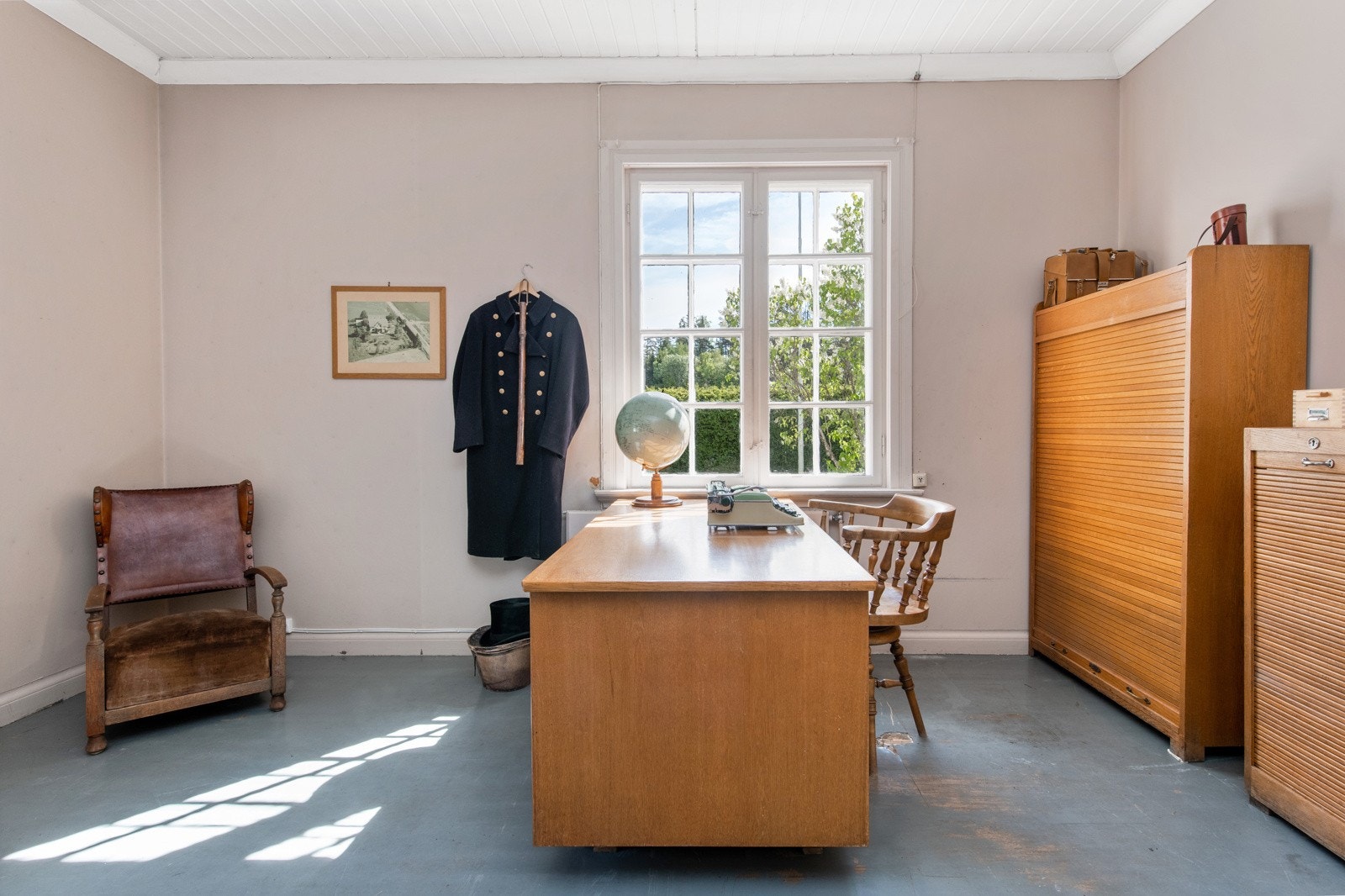 Kontoret ble brukt som Lennsmannskontor. Galleribilde