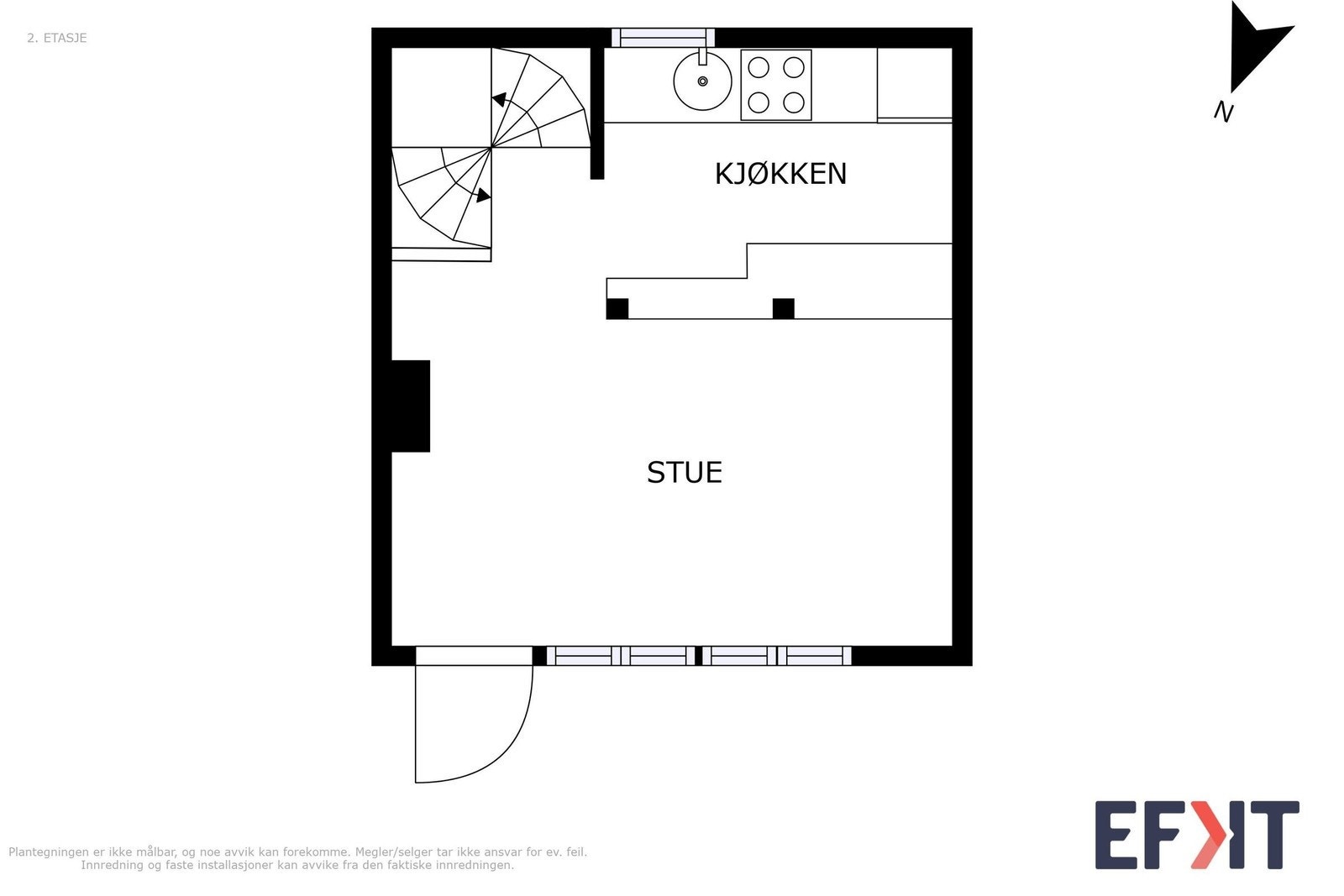 Planskisse 2. etasje Galleribilde