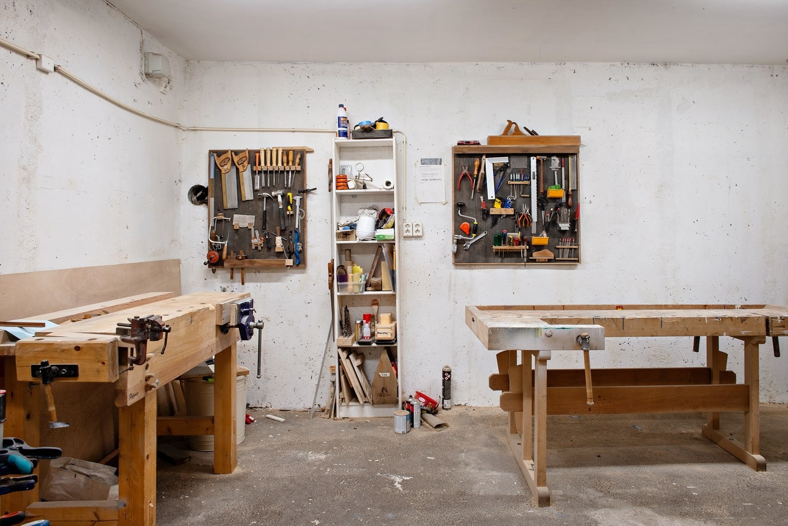 Borettslaget tilbyr et velutstyrt verksted i fellesarealene. Galleribilde