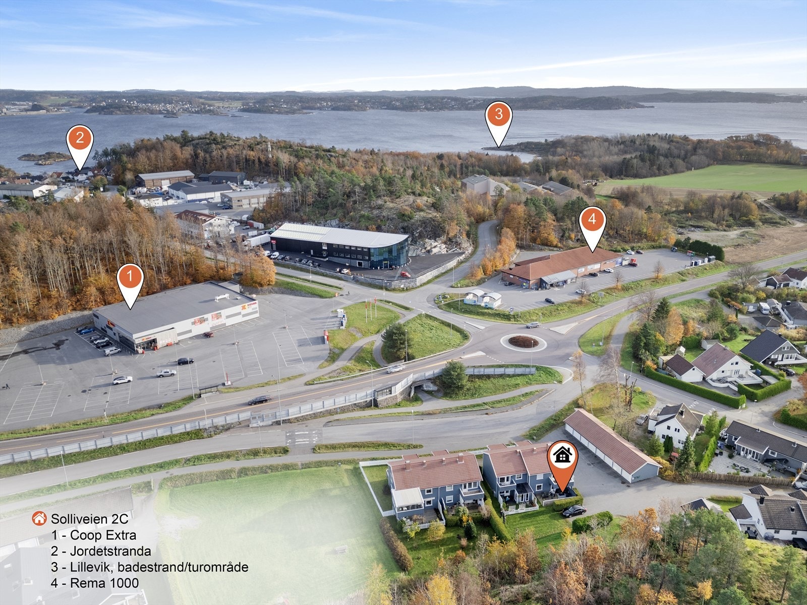 Kort avstand til matbutikker Galleribilde