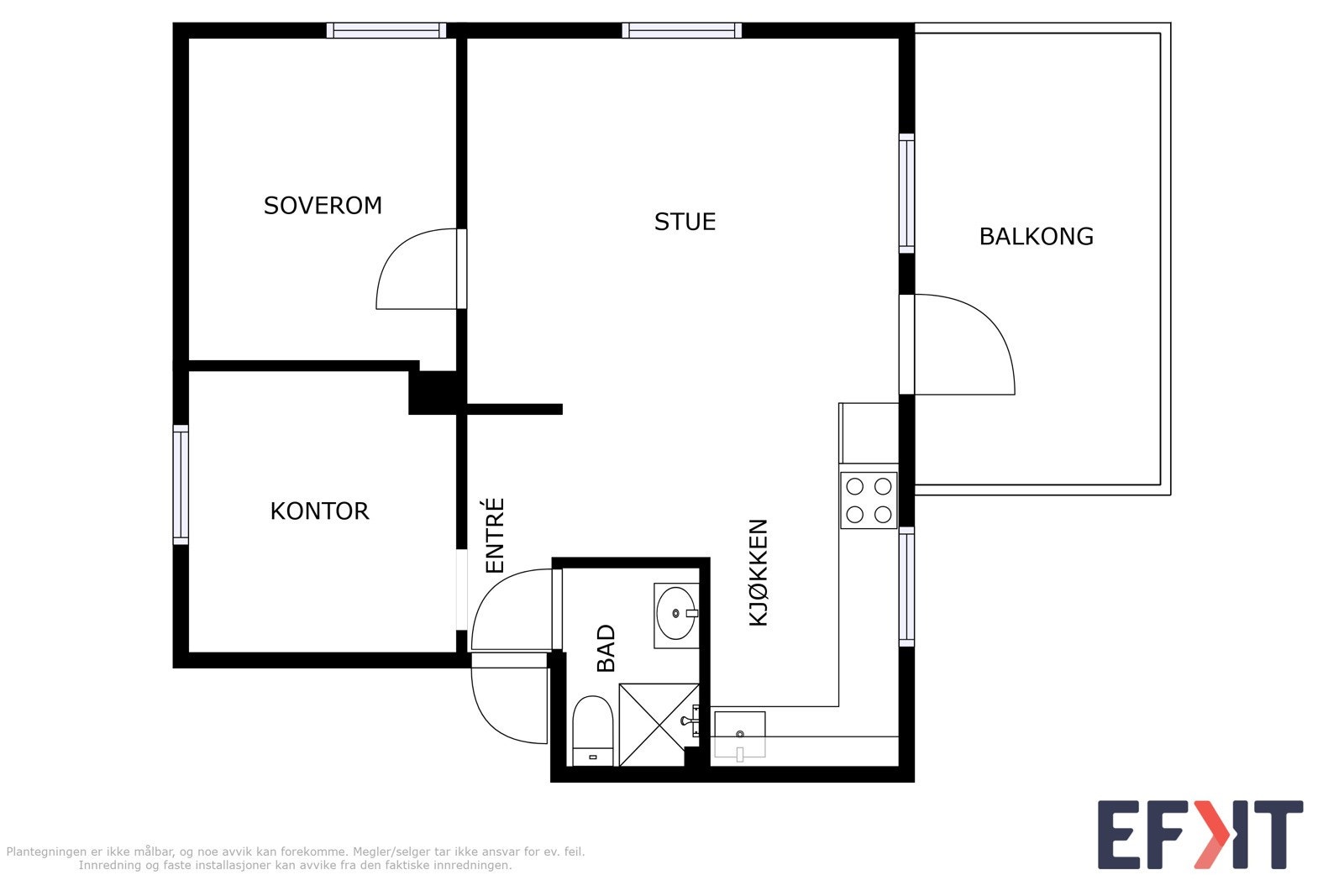 Veiledende planskisse. Galleribilde