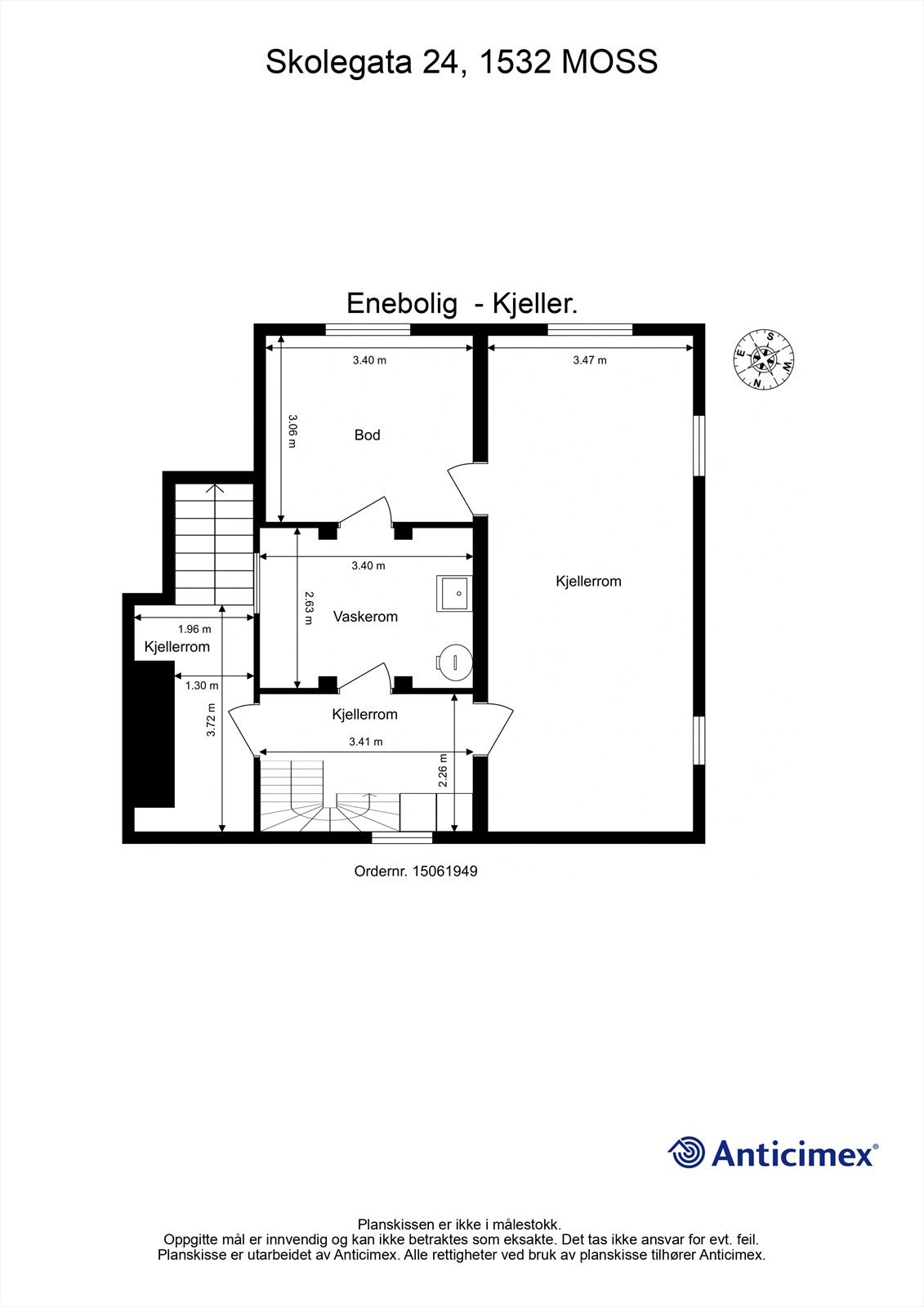 Planskisse, kjeller Galleribilde