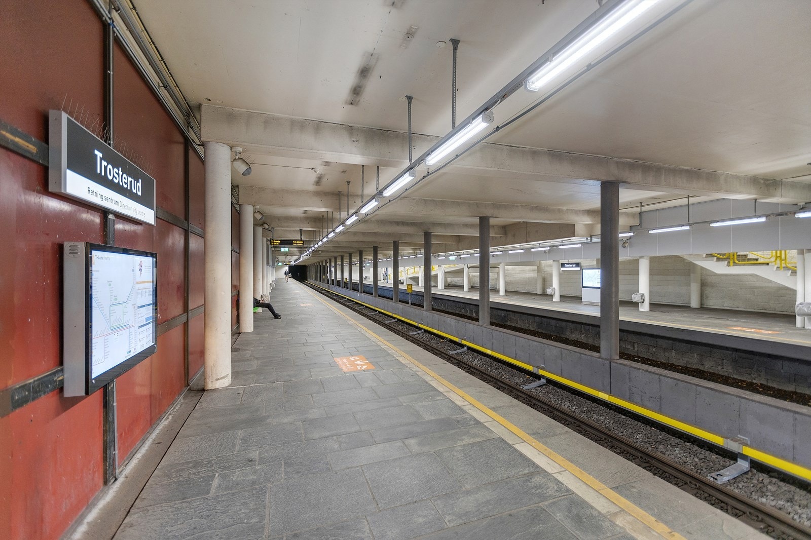 T-banen går hvert 7. minutt dagtid Galleribilde