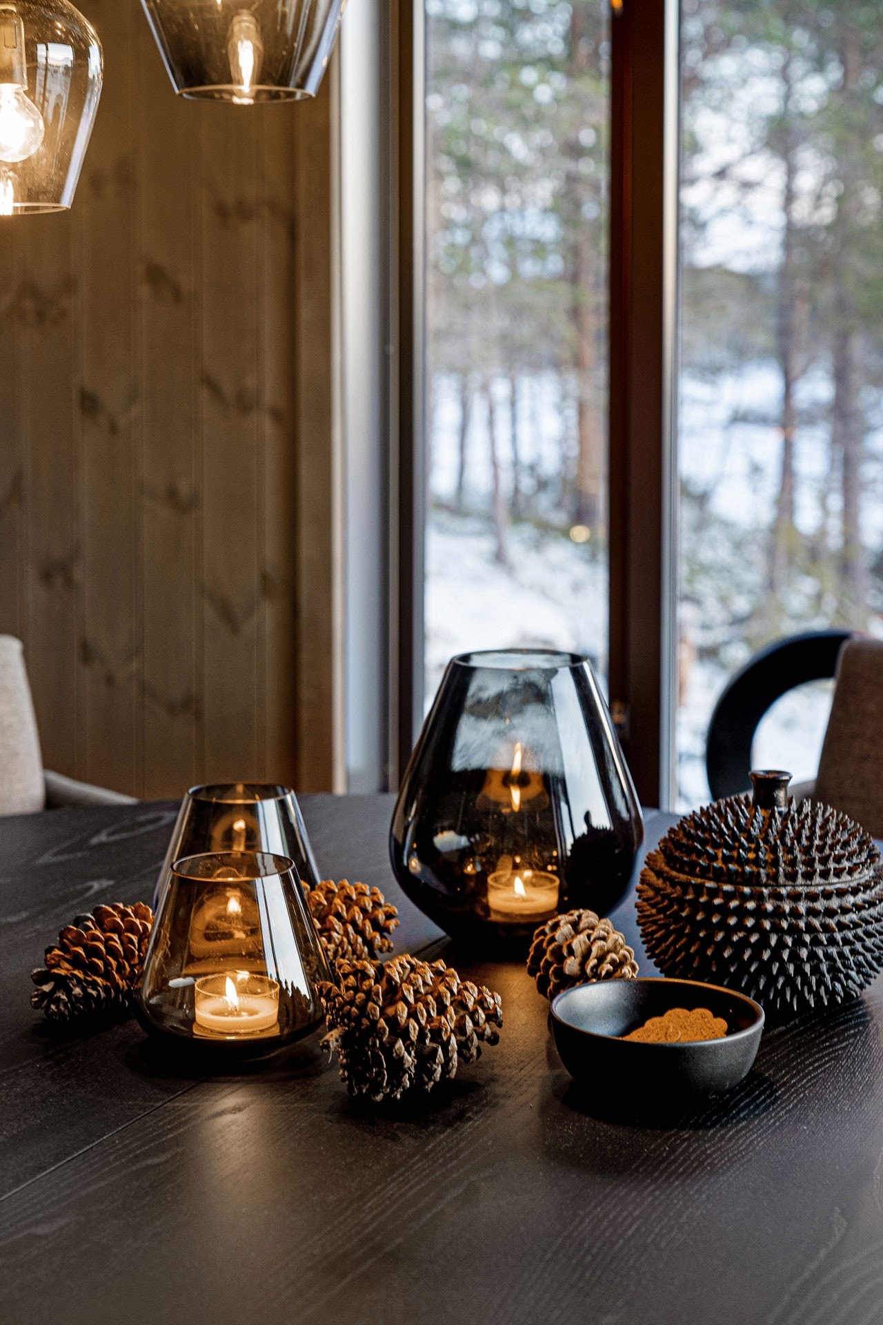 Bilde fra vår visningshytte på Malangen Galleribilde