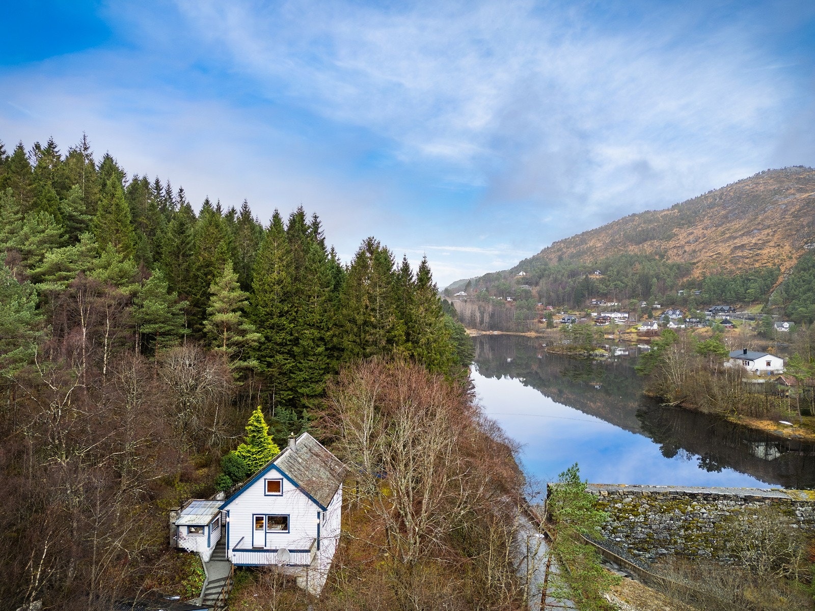 Dronefoto av området Galleribilde