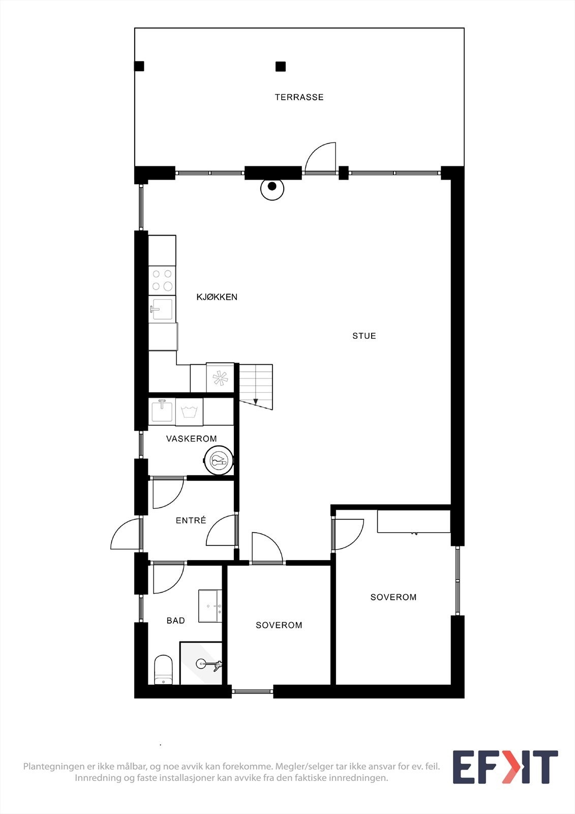 Plantegning 1. etasje Galleribilde