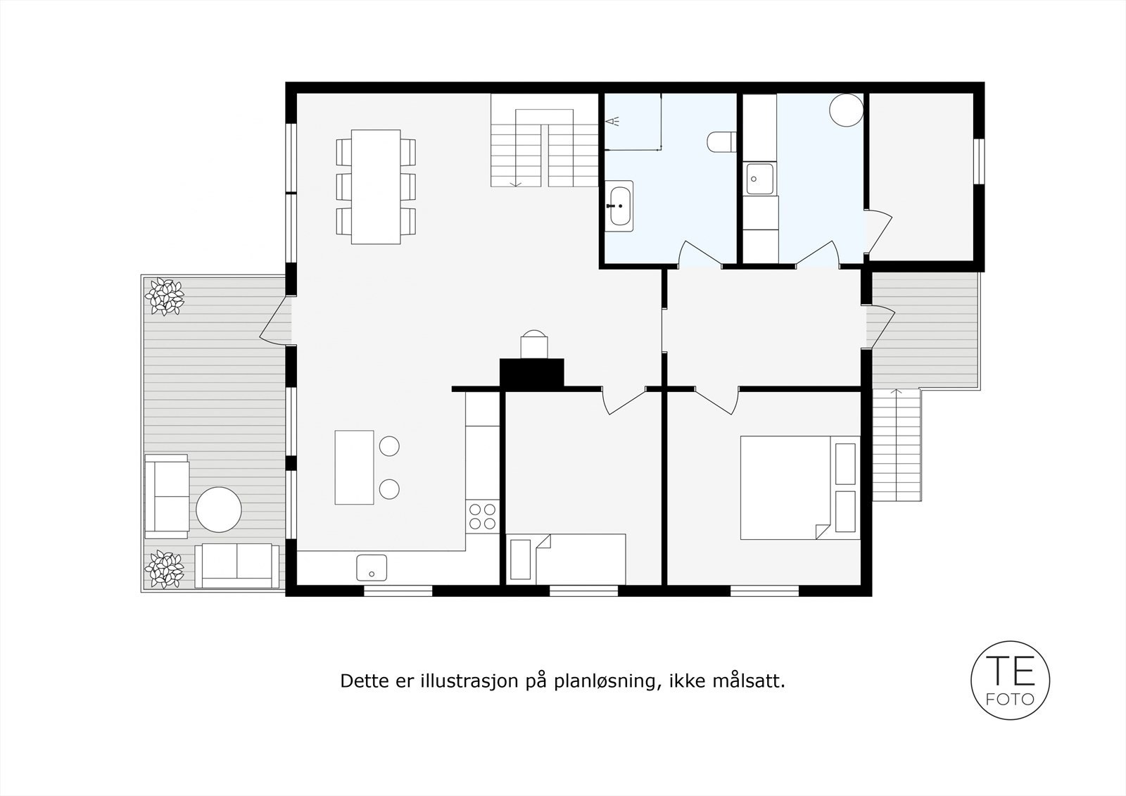 Planløsning - Hovedplan Galleribilde