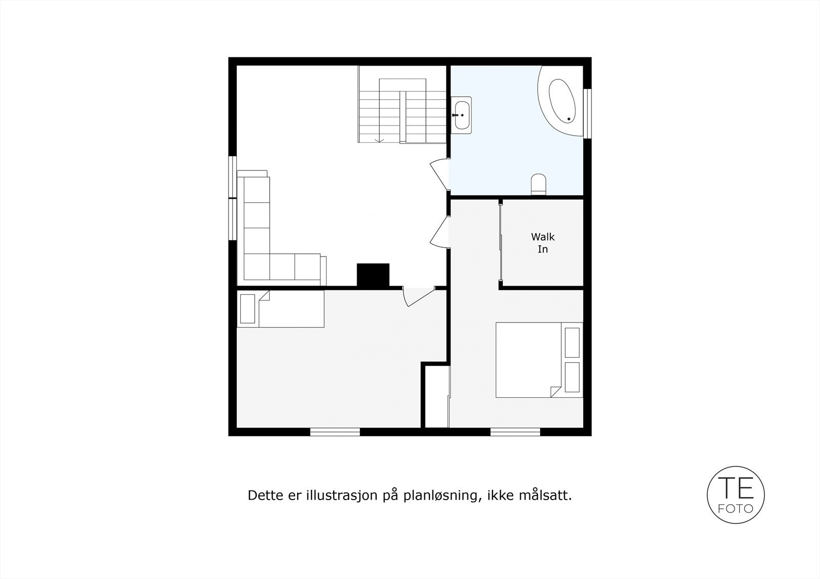 Planløsning - Loftetasje Galleribilde