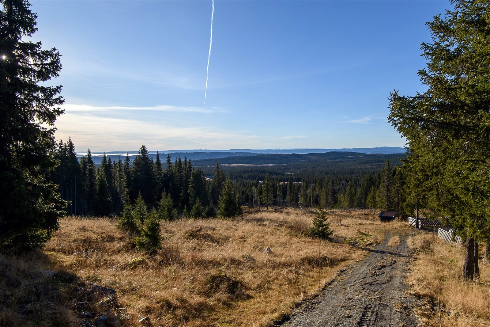 Det er mulig å kjøre helt ned til tomta sommerstid. For vintersesongen vil det bli etablert parkering for Skihyttevegen 43, rett ovenfor tomta. Galleribilde