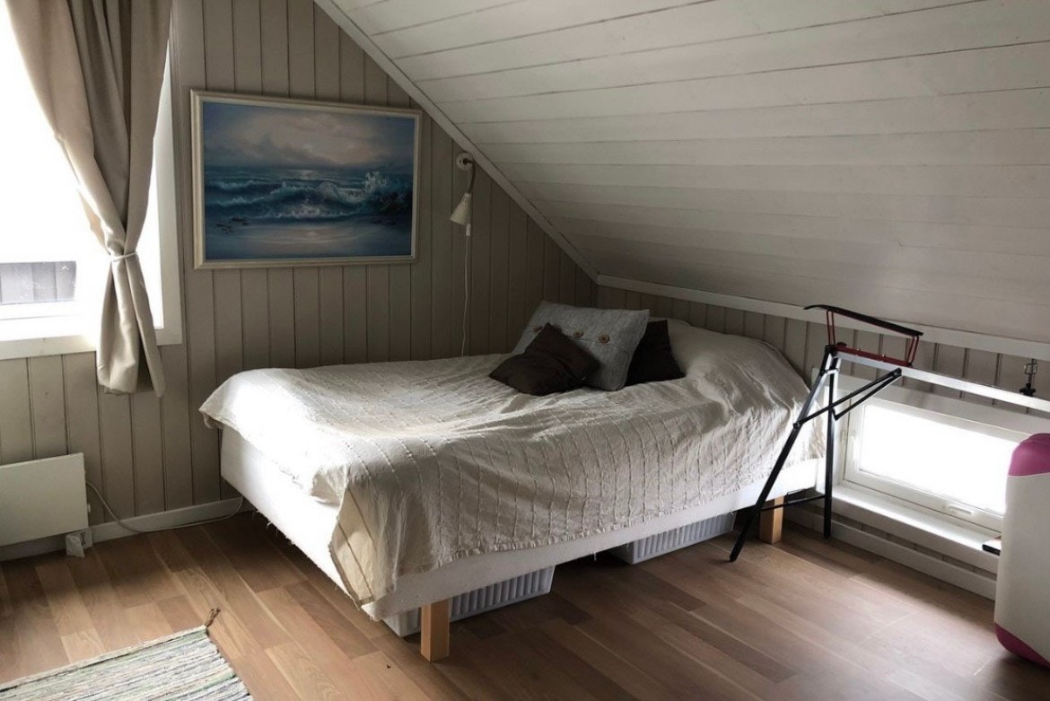 Begge soverom har god plass til dobbeltseng, garderobeskap, kommode e.l. Galleribilde