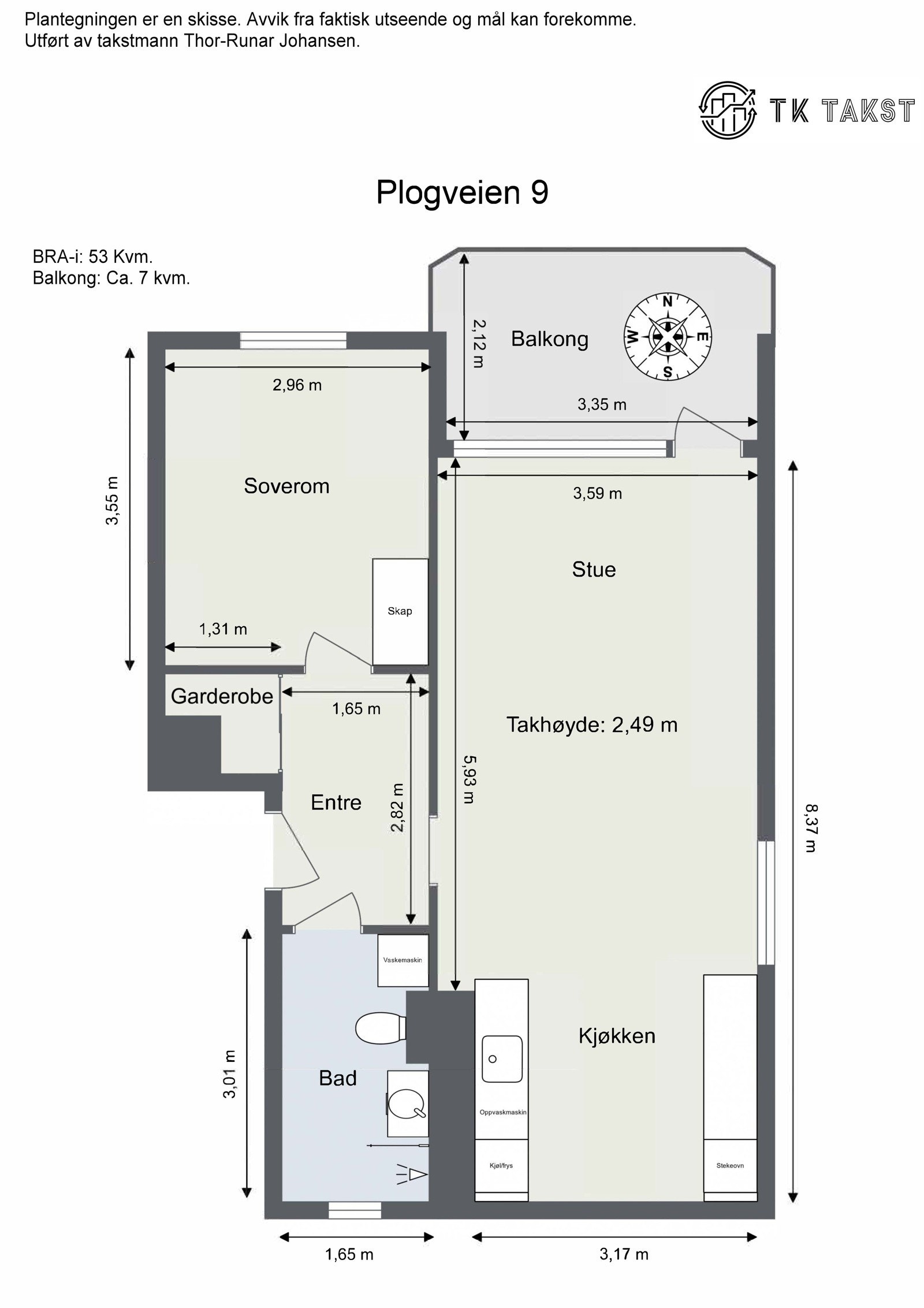 Plantegning Galleribilde