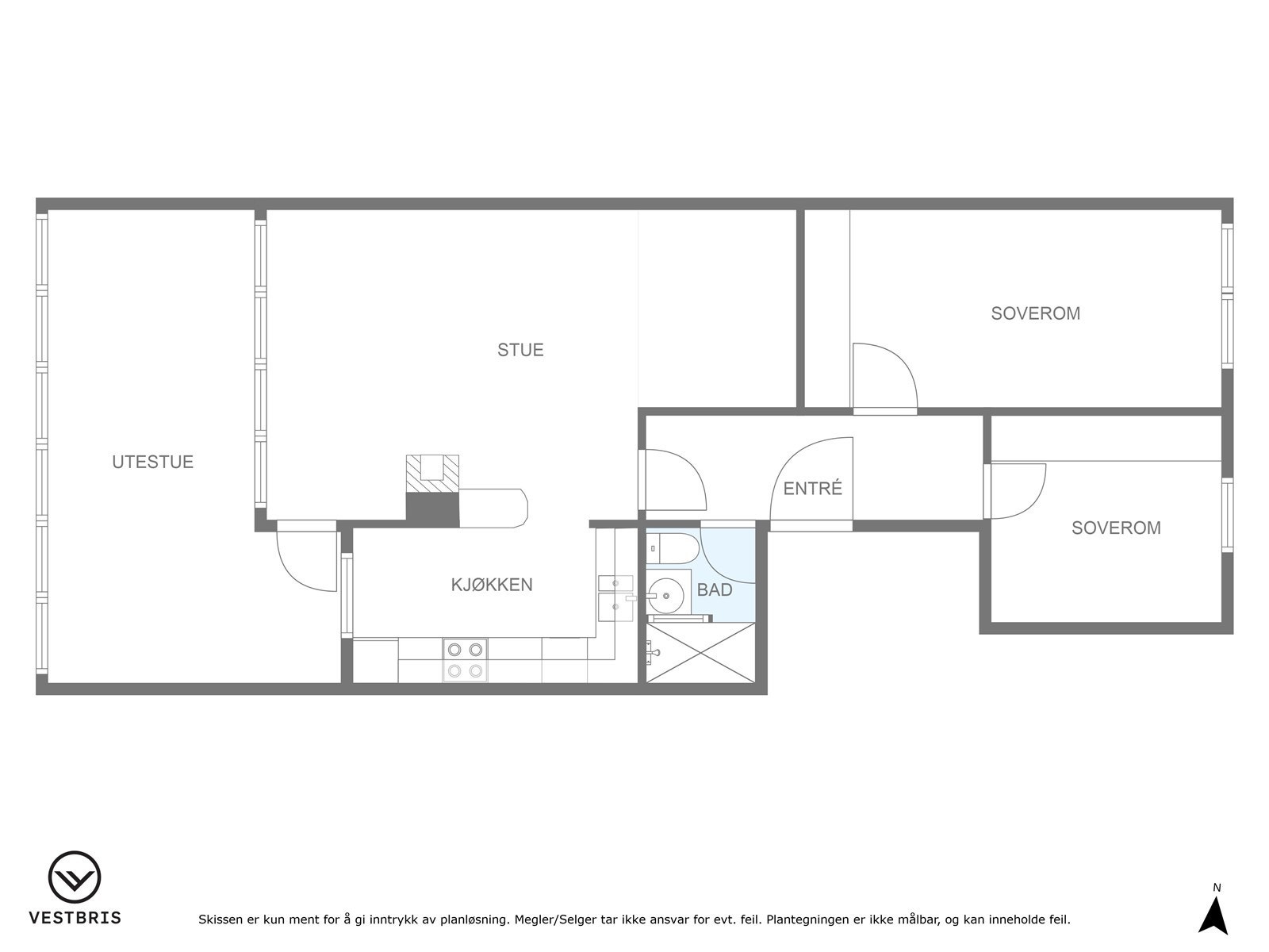 Praktisk god planløsning Galleribilde