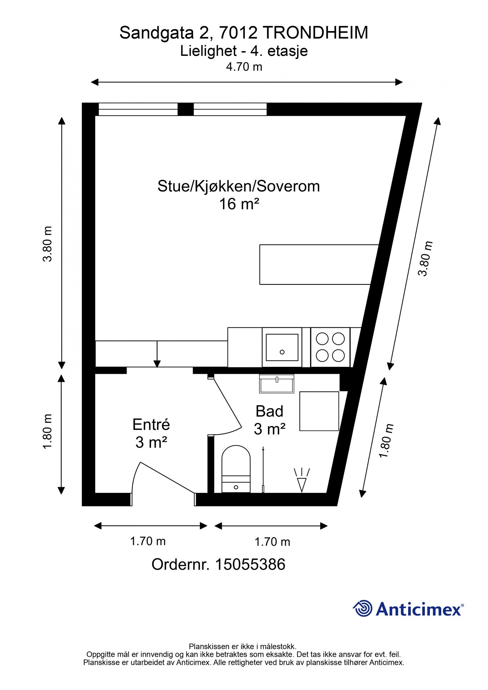 Planskisse - 4.etasje. Galleribilde